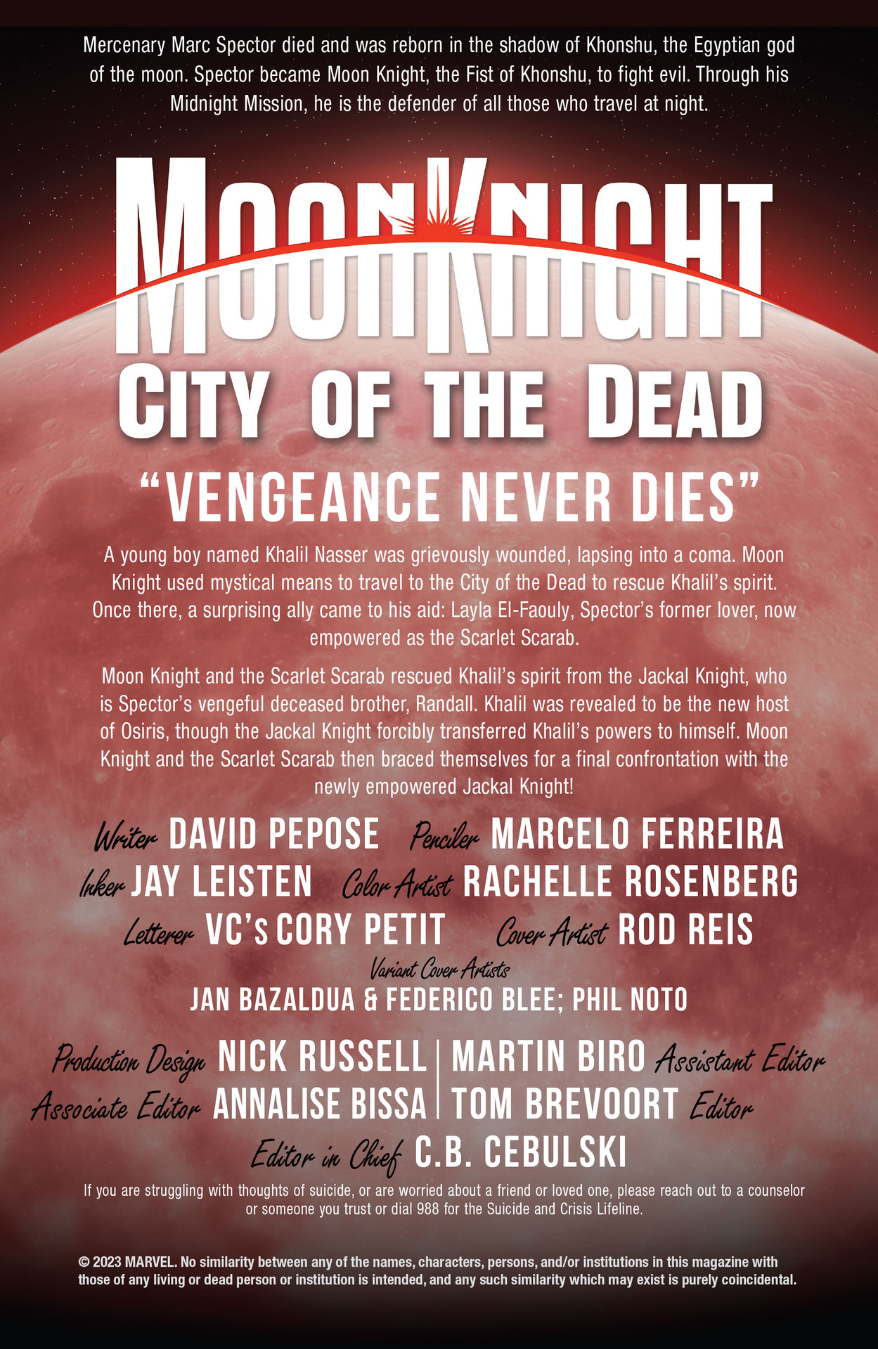 Read online Moon Knight: City of the Dead comic -  Issue #5 - 2