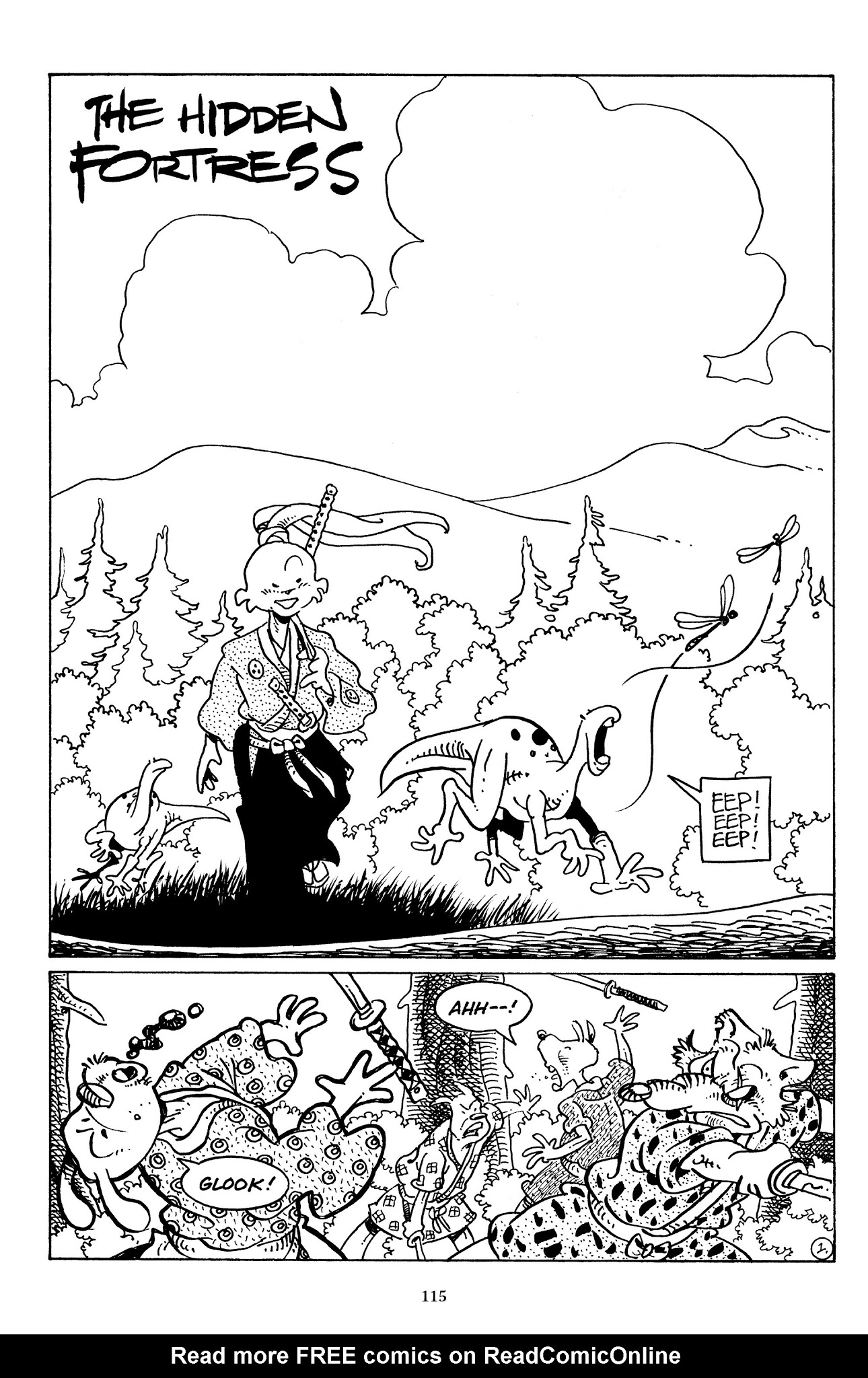 Read online The Usagi Yojimbo Saga comic -  Issue # TPB 7 - 112