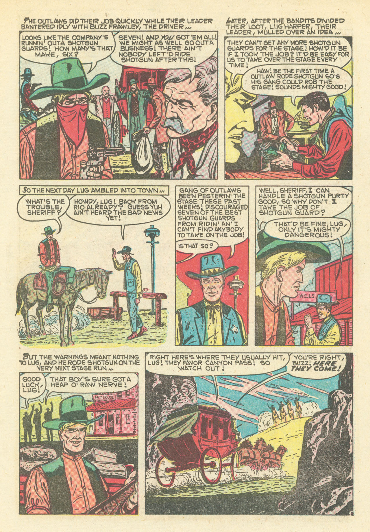 Read online Western Outlaws (1954) comic -  Issue #7 - 11