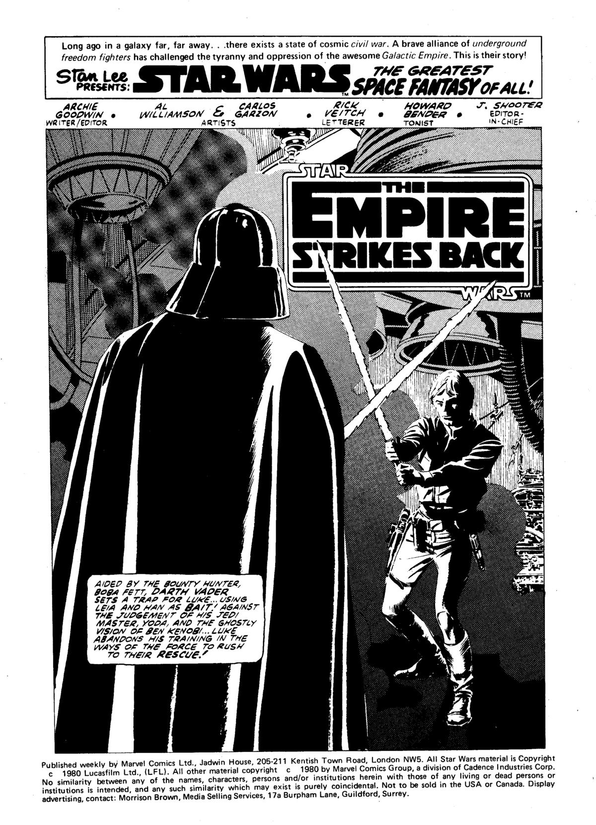 Read online Star Wars Weekly: The Empire Strikes Back comic -  Issue #133 - 3
