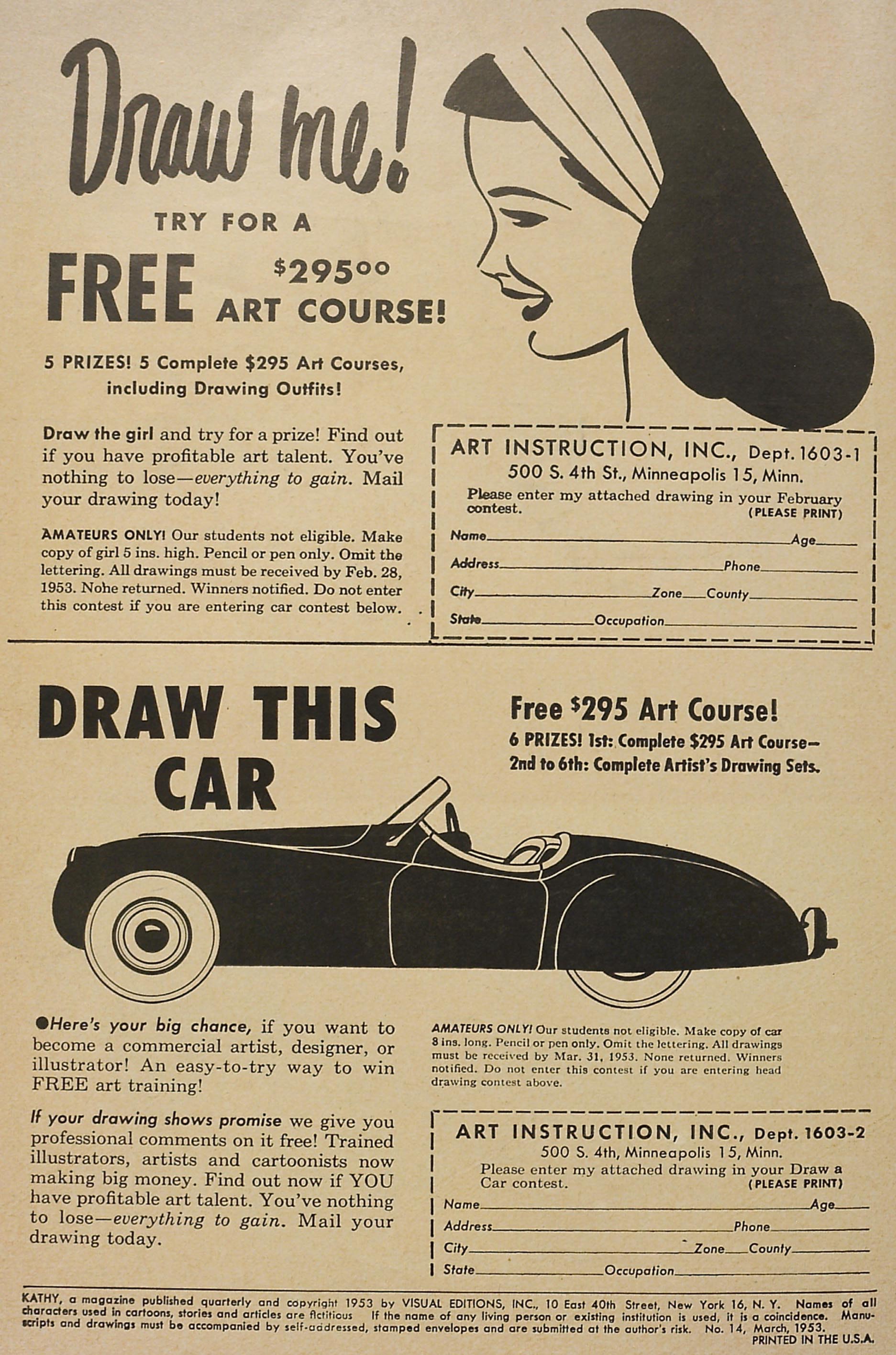 Read online Kathy (1949) comic -  Issue #14 - 2