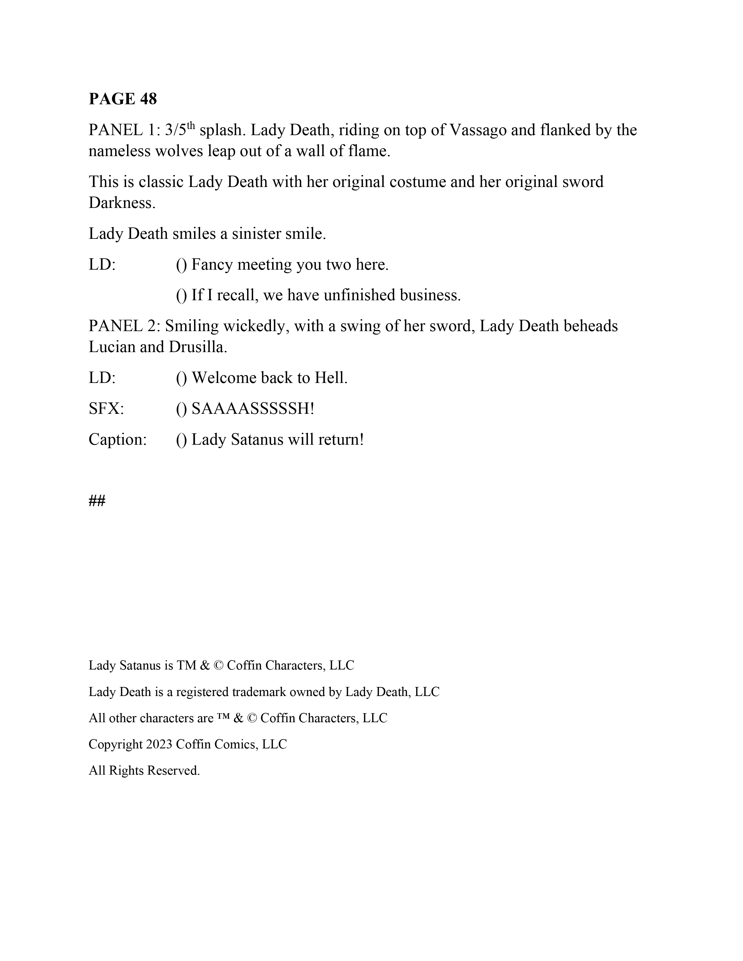 Read online Lady Satanus: Sinister Urge comic -  Issue # TPB - 97