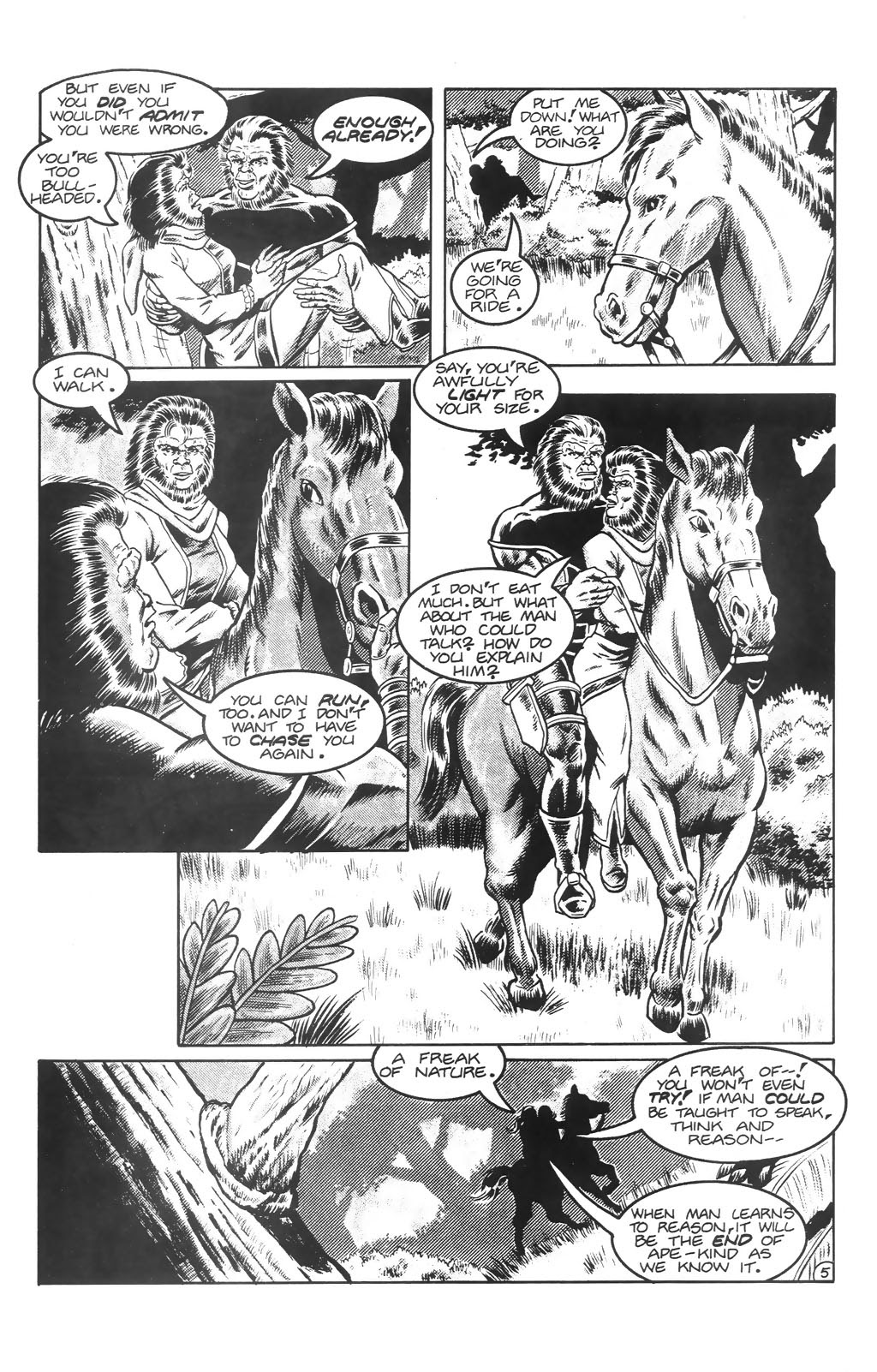 Read online Planet of the Apes: Blood of the Apes comic -  Issue #3 - 6