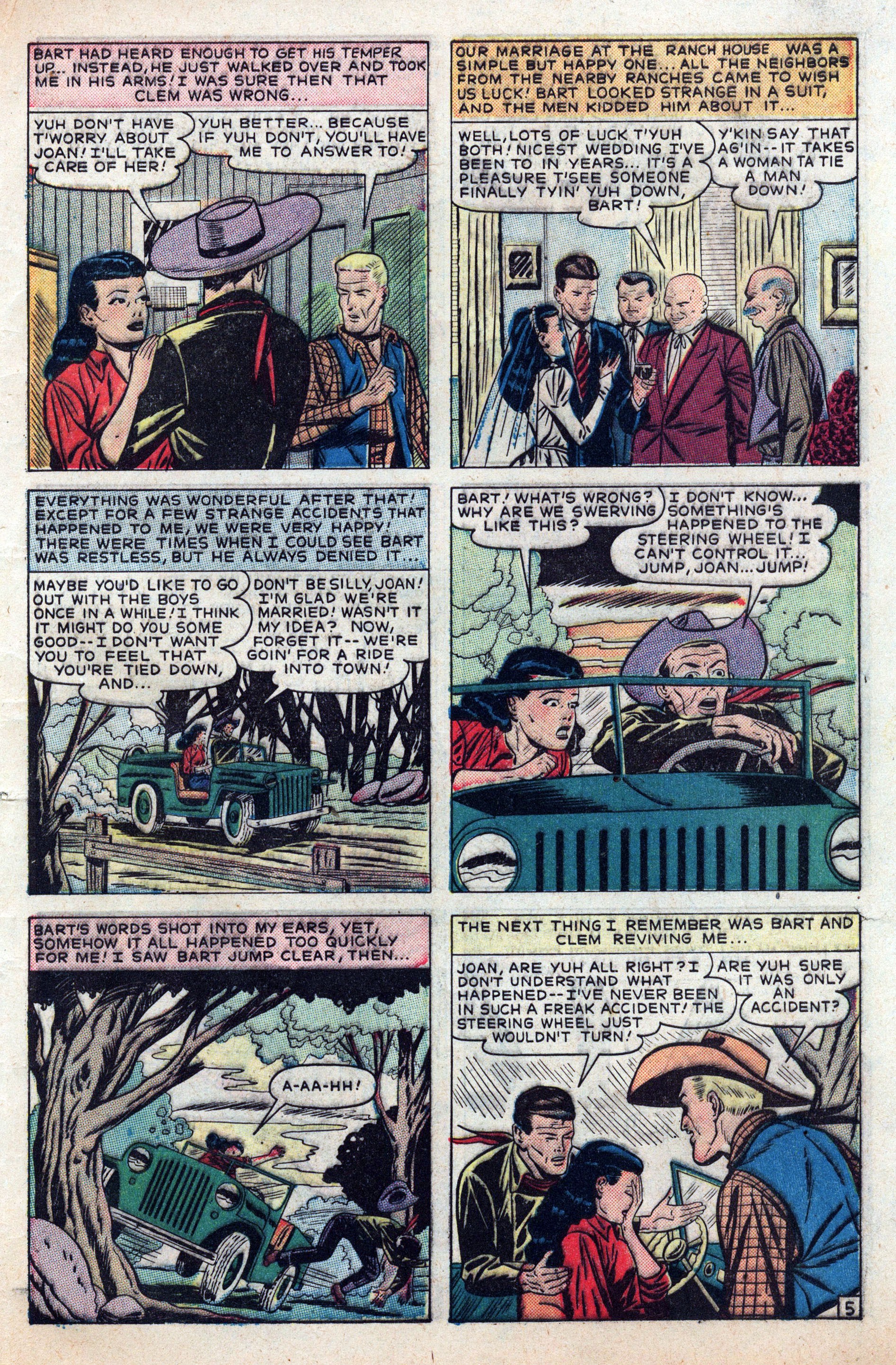 Read online Cowboy Romances comic -  Issue #2 - 45