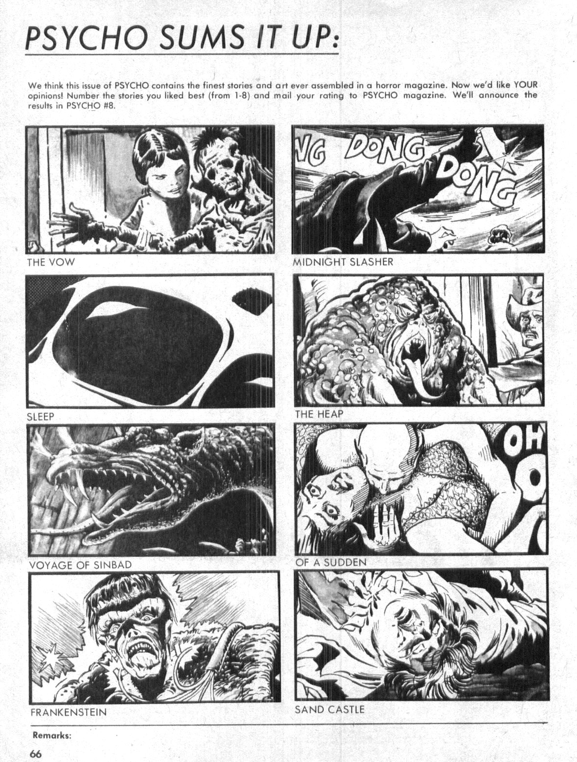 Read online Psycho comic -  Issue #6 - 66