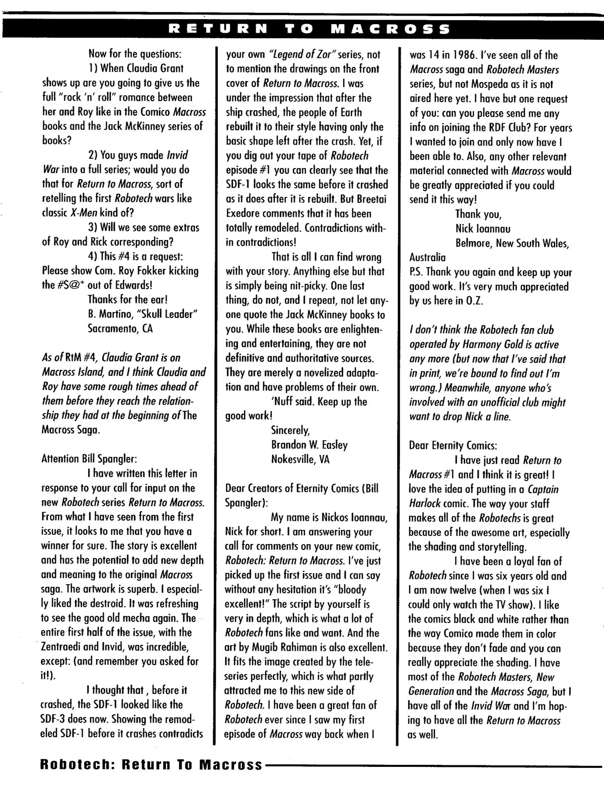 Read online Robotech: Return to Macross comic -  Issue #8 - 32