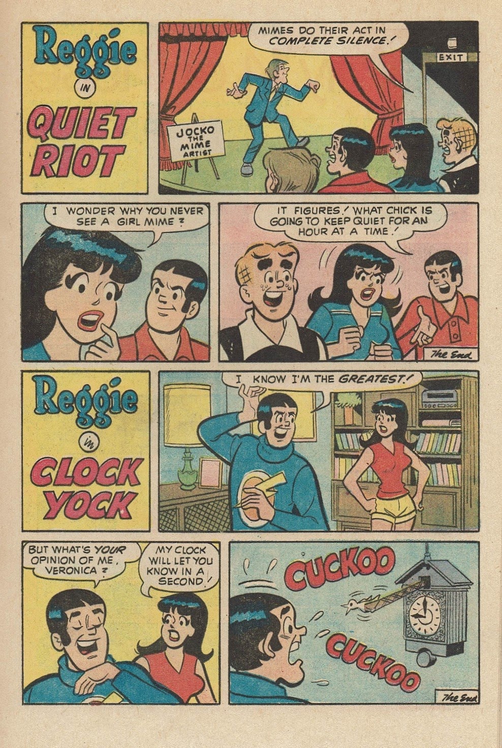 Read online Reggie's Wise Guy Jokes comic -  Issue #21 - 25