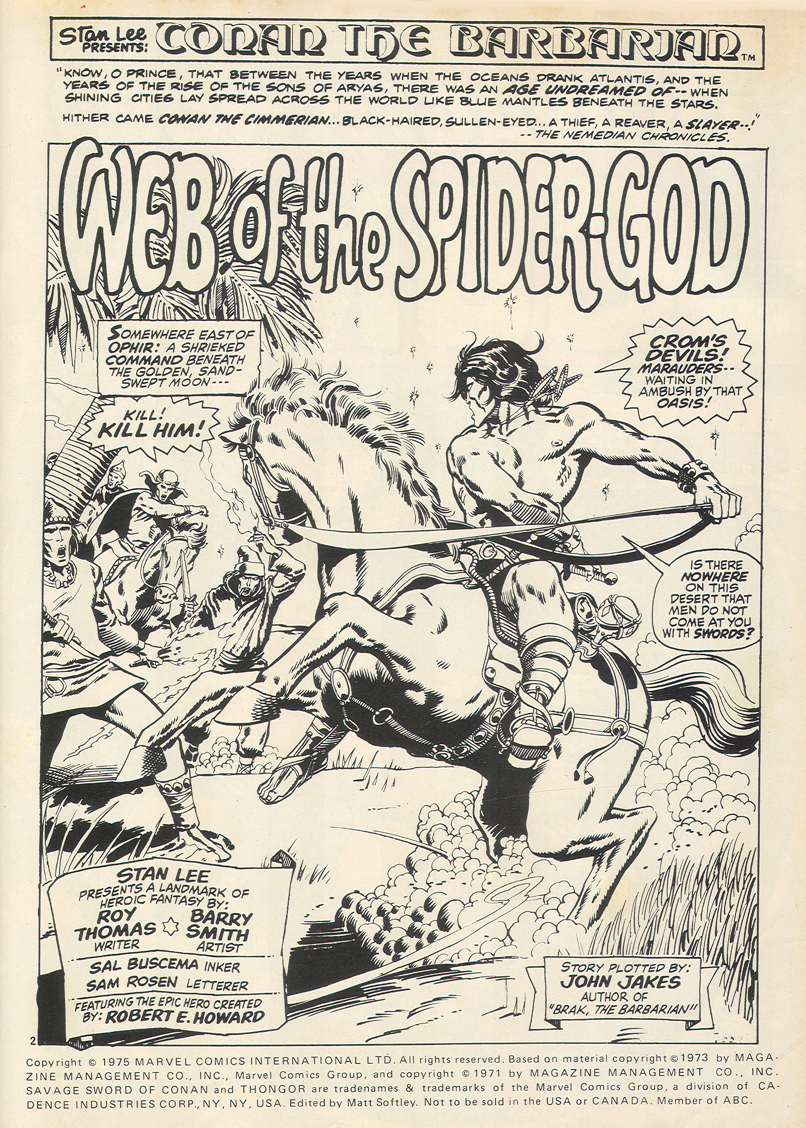 Read online The Savage Sword of Conan (1975) comic -  Issue #14 - 2