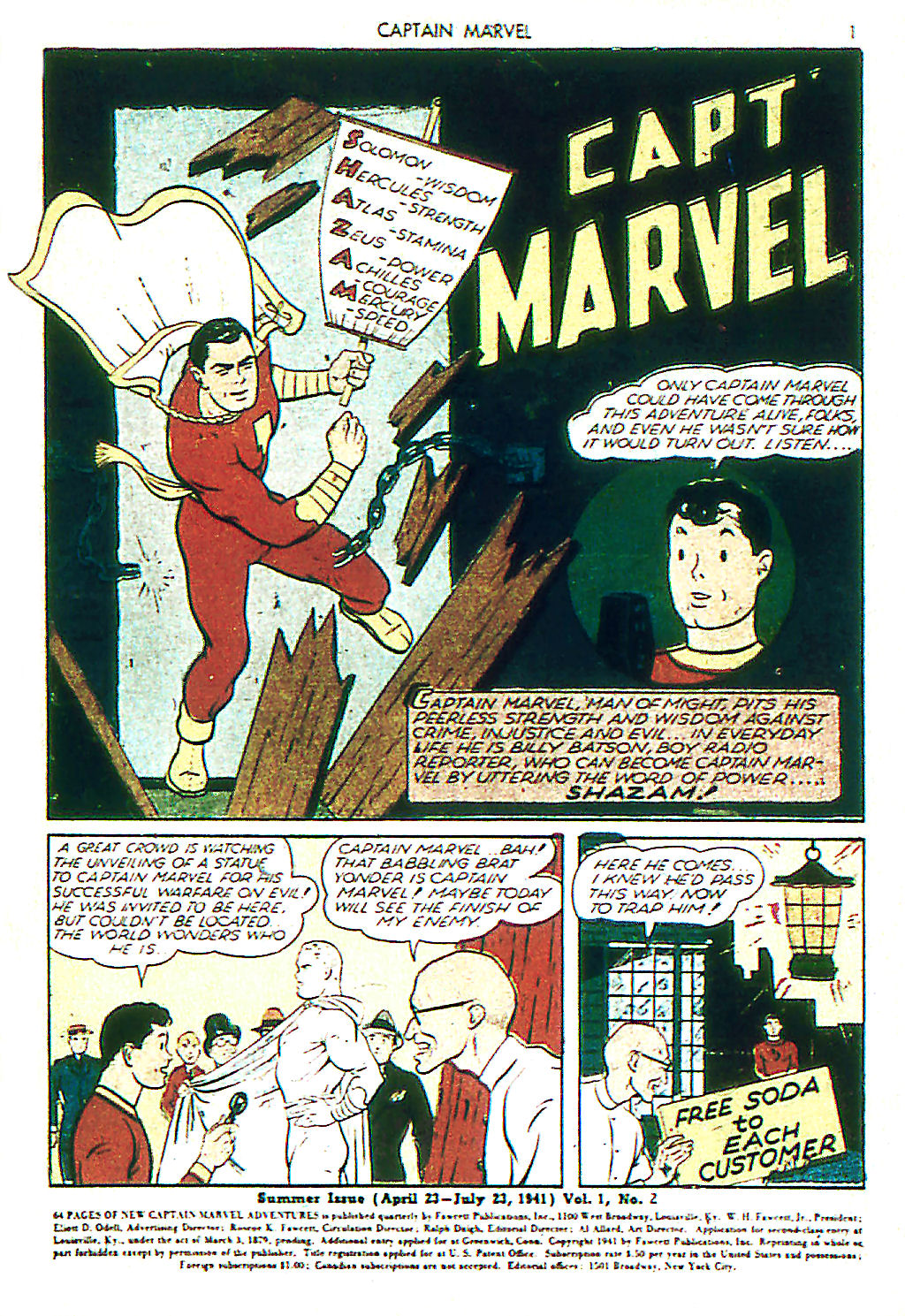 Read online Captain Marvel Adventures comic -  Issue #2 - 4