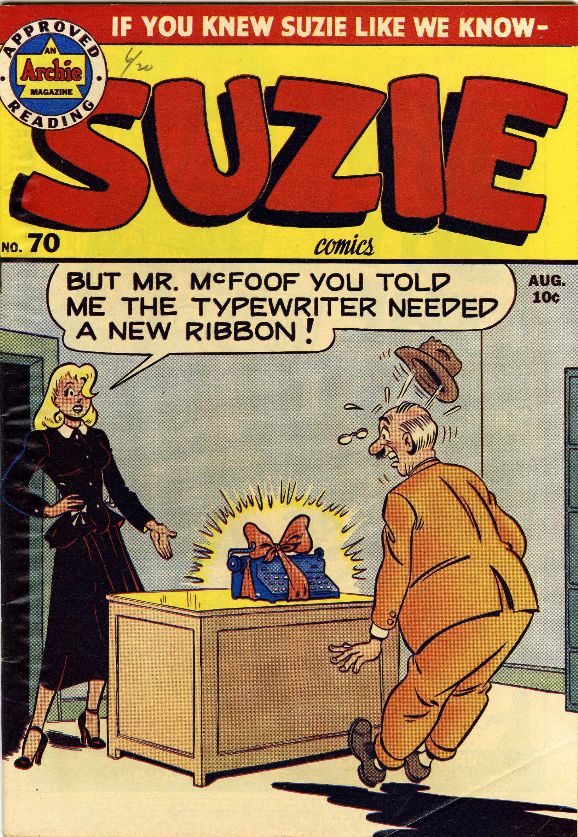 Read online Suzie Comics comic -  Issue #70 - 1