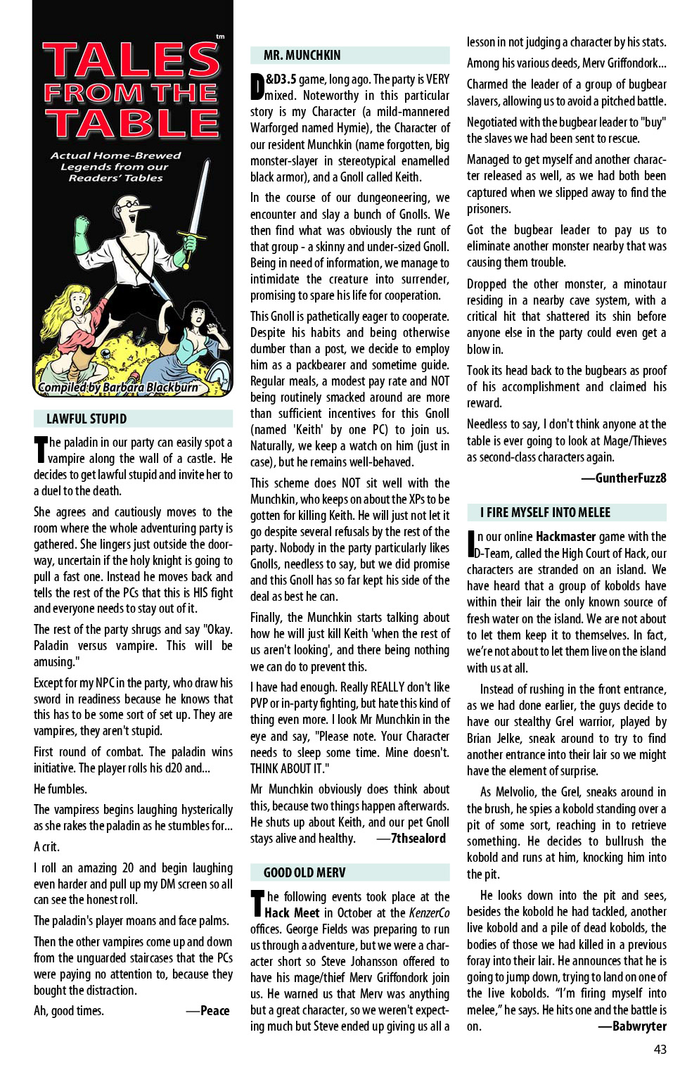 Read online Knights of the Dinner Table comic -  Issue #195 - 45