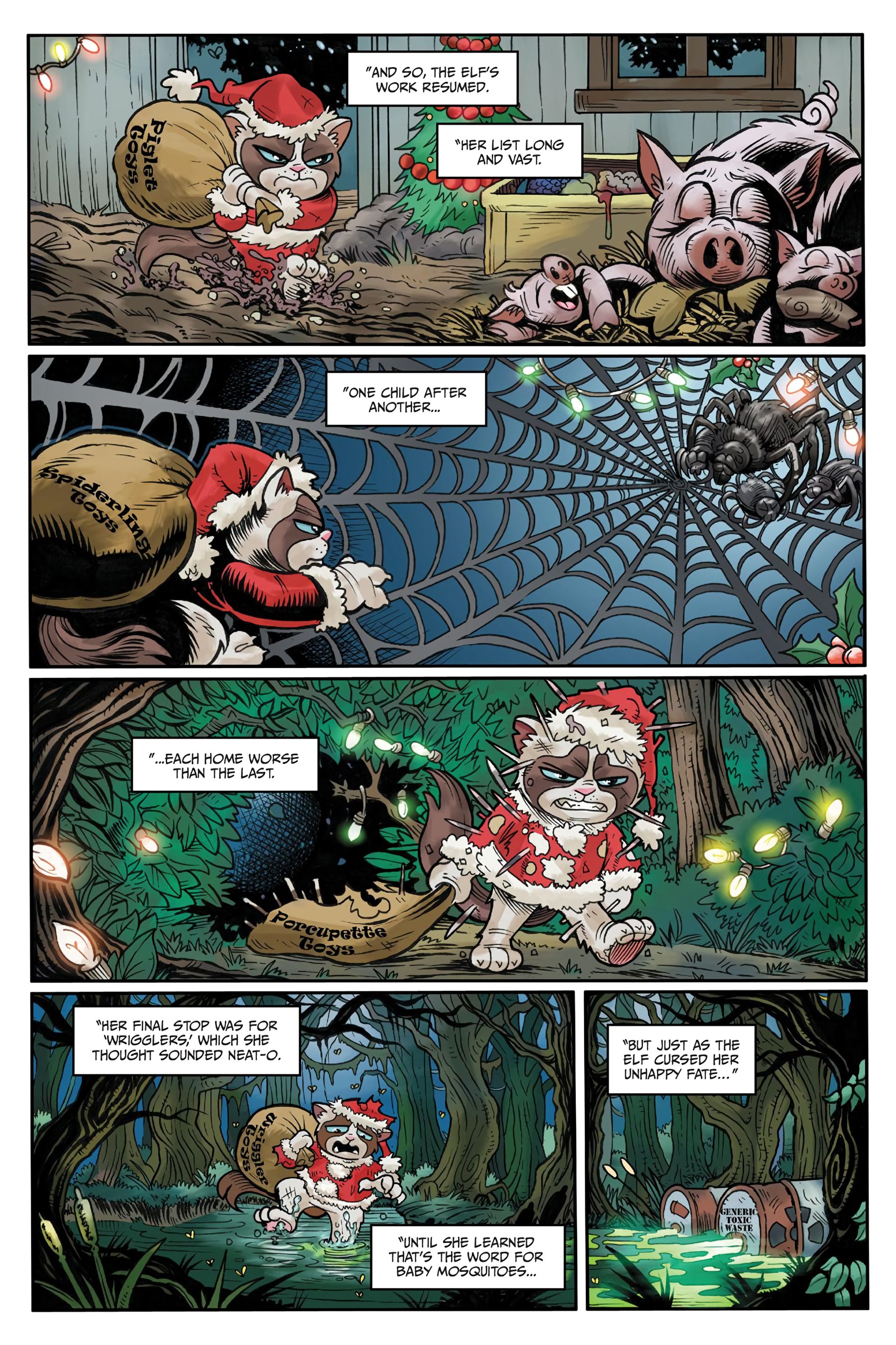 Read online Grumpy Cat: The Grumpus and Other Horrible Holiday Tales comic -  Issue # TPB - 14