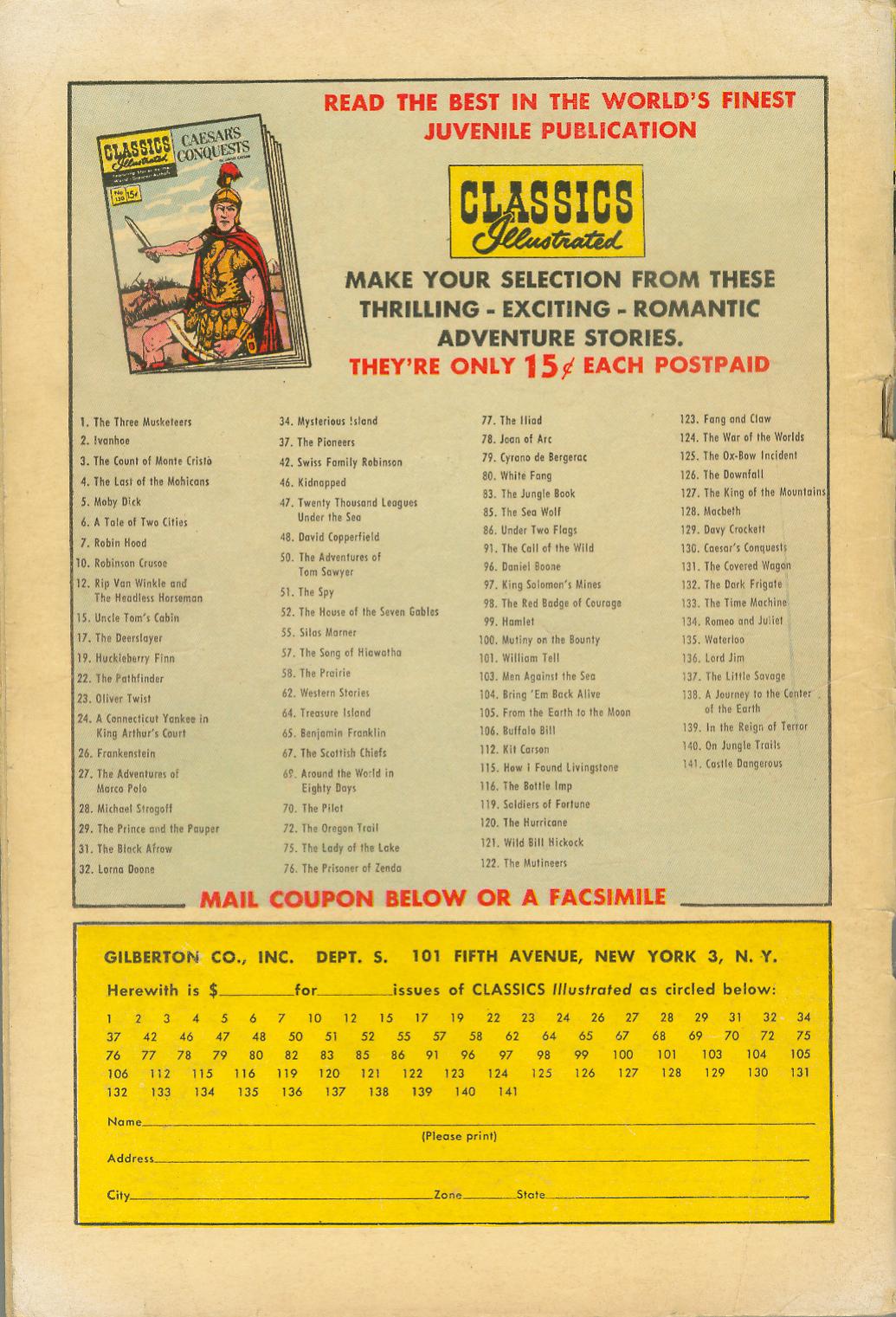 Read online Classics Illustrated comic -  Issue #112 - 52