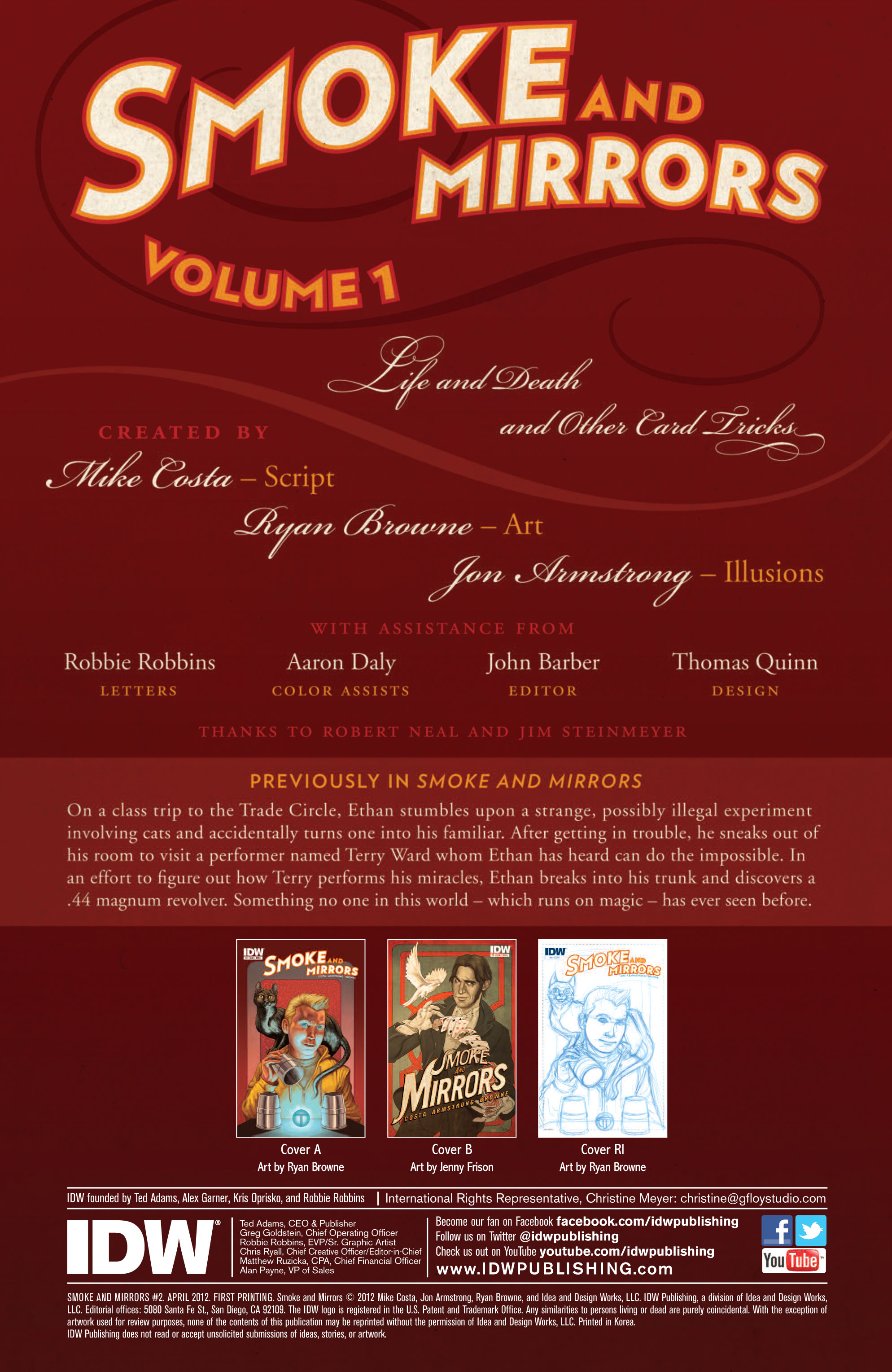 Read online Smoke And Mirrors comic -  Issue #2 - 3