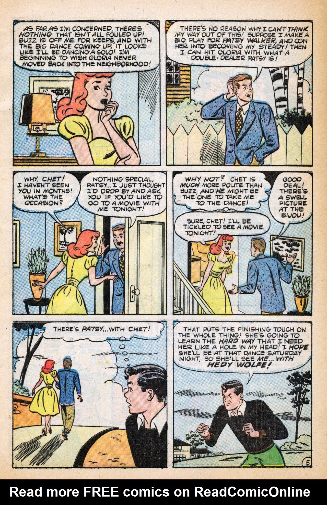 Read online Patsy and her Pals comic -  Issue #5 - 7
