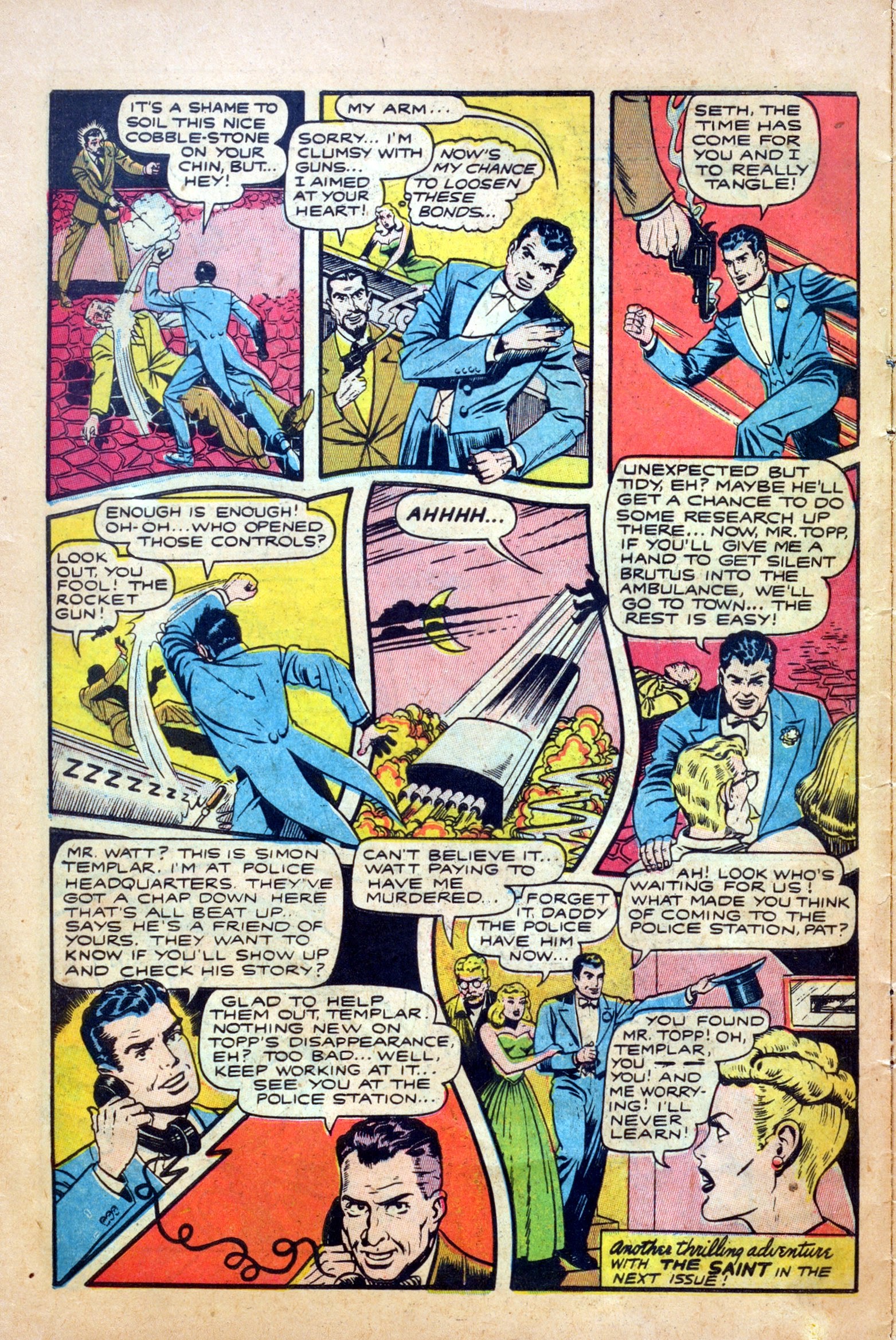 Read online The Saint (1947) comic -  Issue #1 - 10