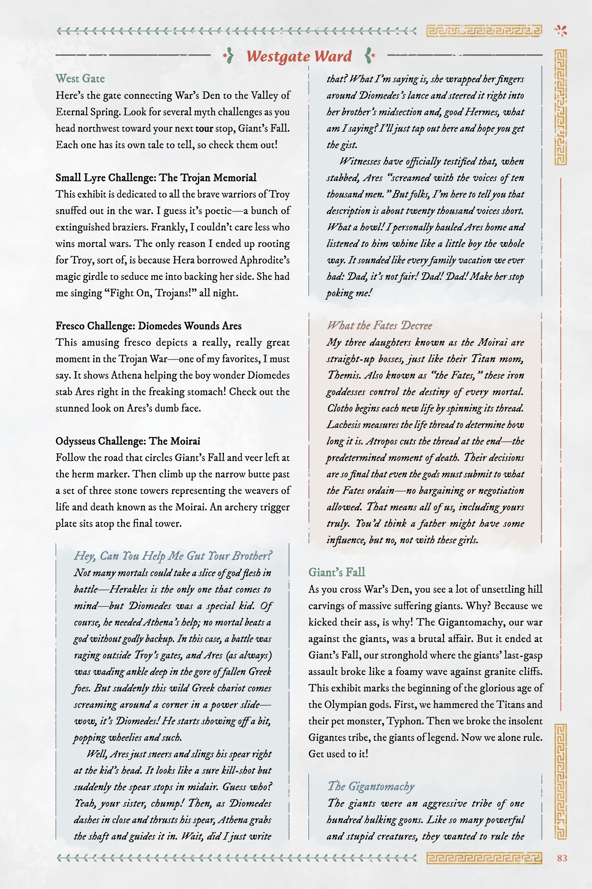 Read online Immortals Fenyx Rising: A Traveler's Guide to the Golden Isle comic -  Issue # TPB - 83