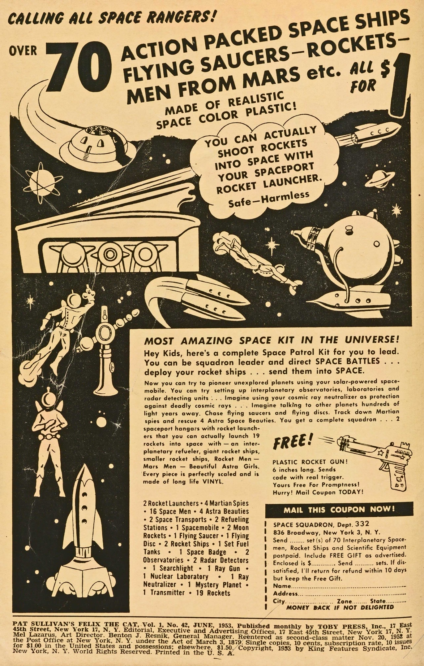 Read online Felix the Cat (1951) comic -  Issue #42 - 2