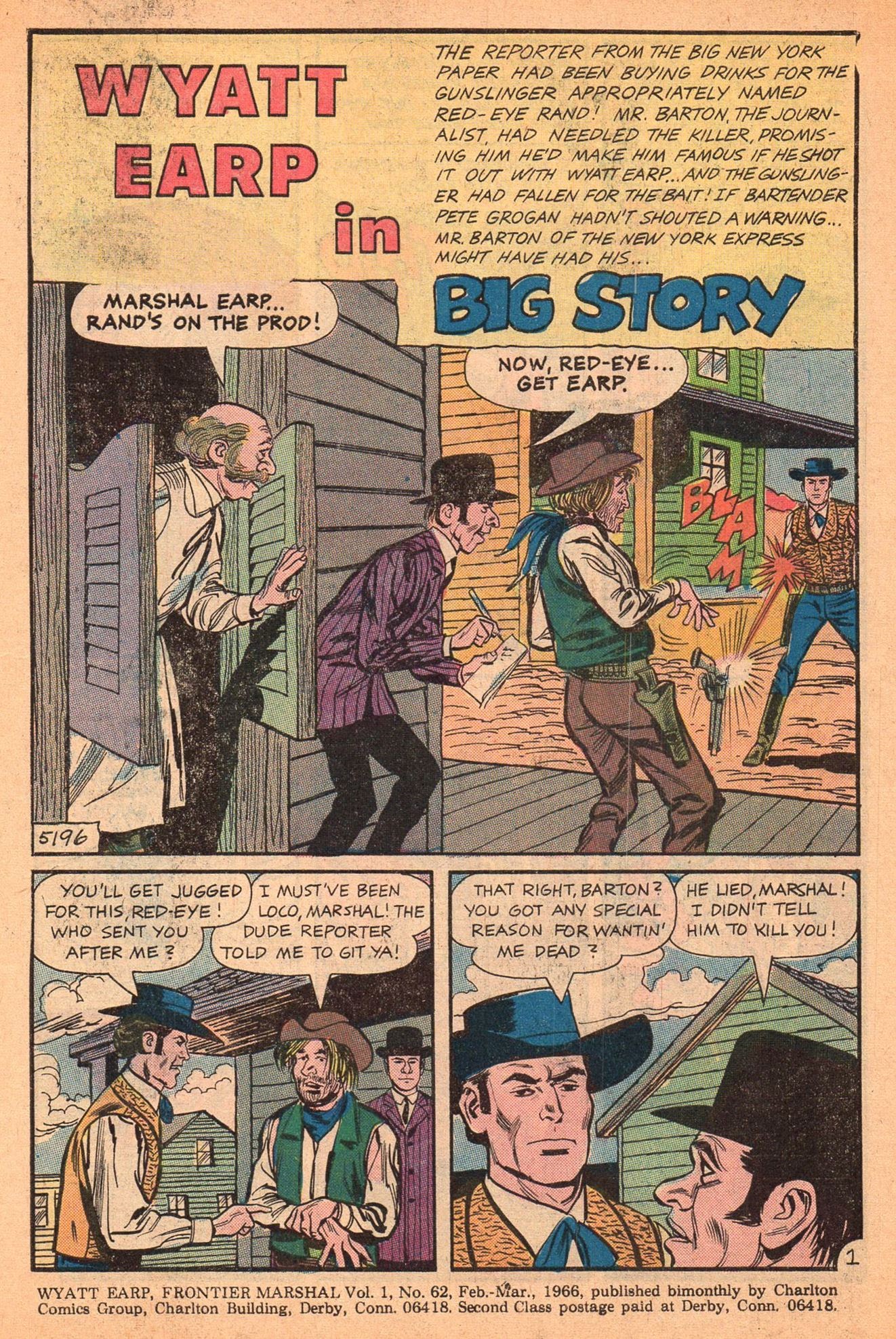 Read online Wyatt Earp Frontier Marshal comic -  Issue #62 - 3