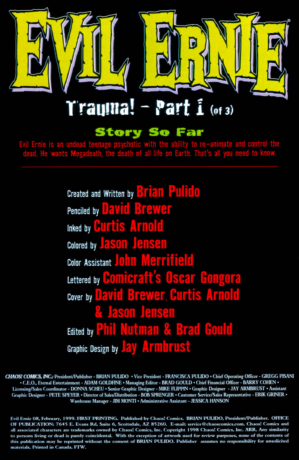 Read online Evil Ernie (1998) comic -  Issue #8 - 2