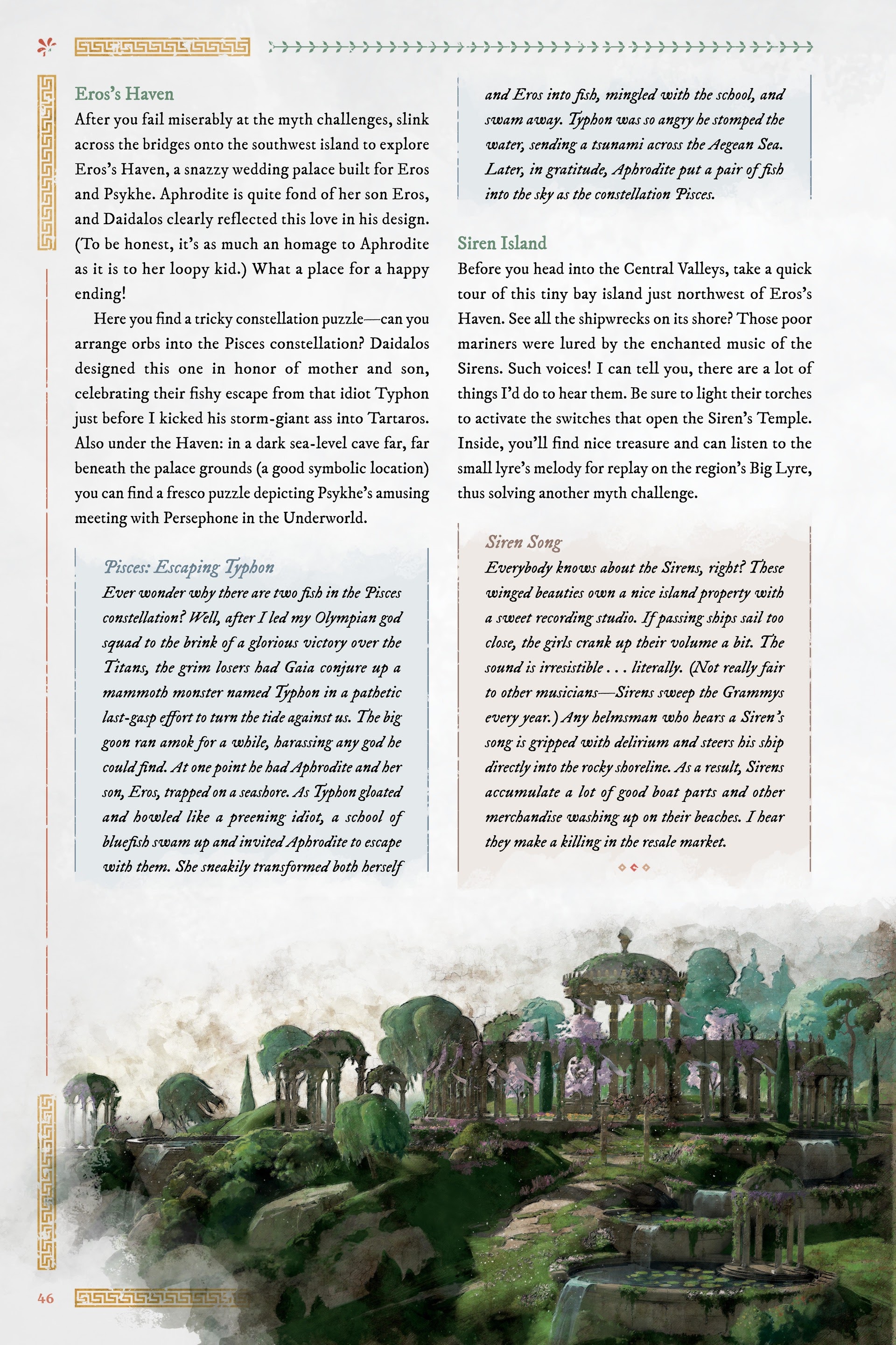 Read online Immortals Fenyx Rising: A Traveler's Guide to the Golden Isle comic -  Issue # TPB - 46