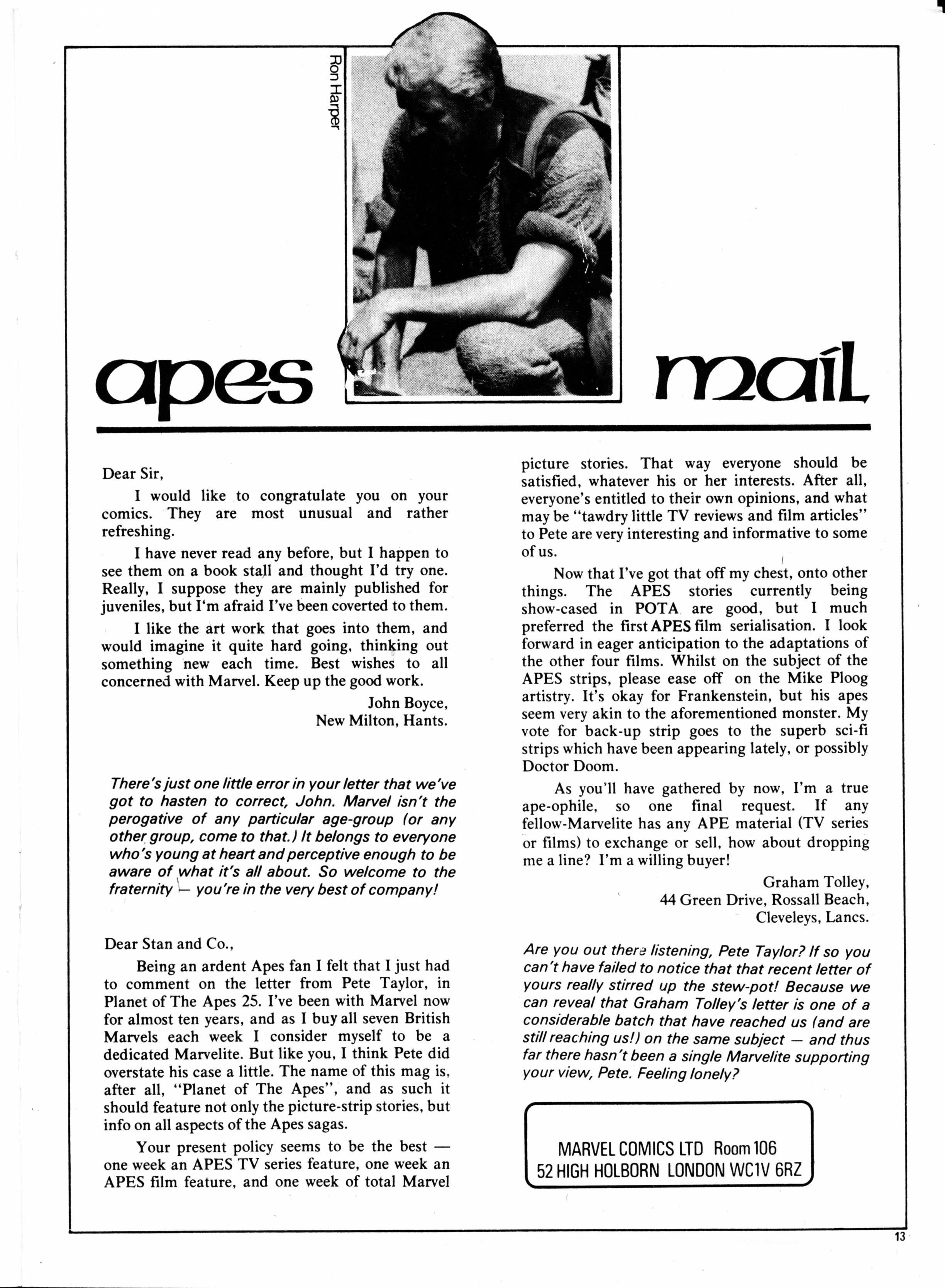 Read online Planet of the Apes (1974) comic -  Issue #39 - 13