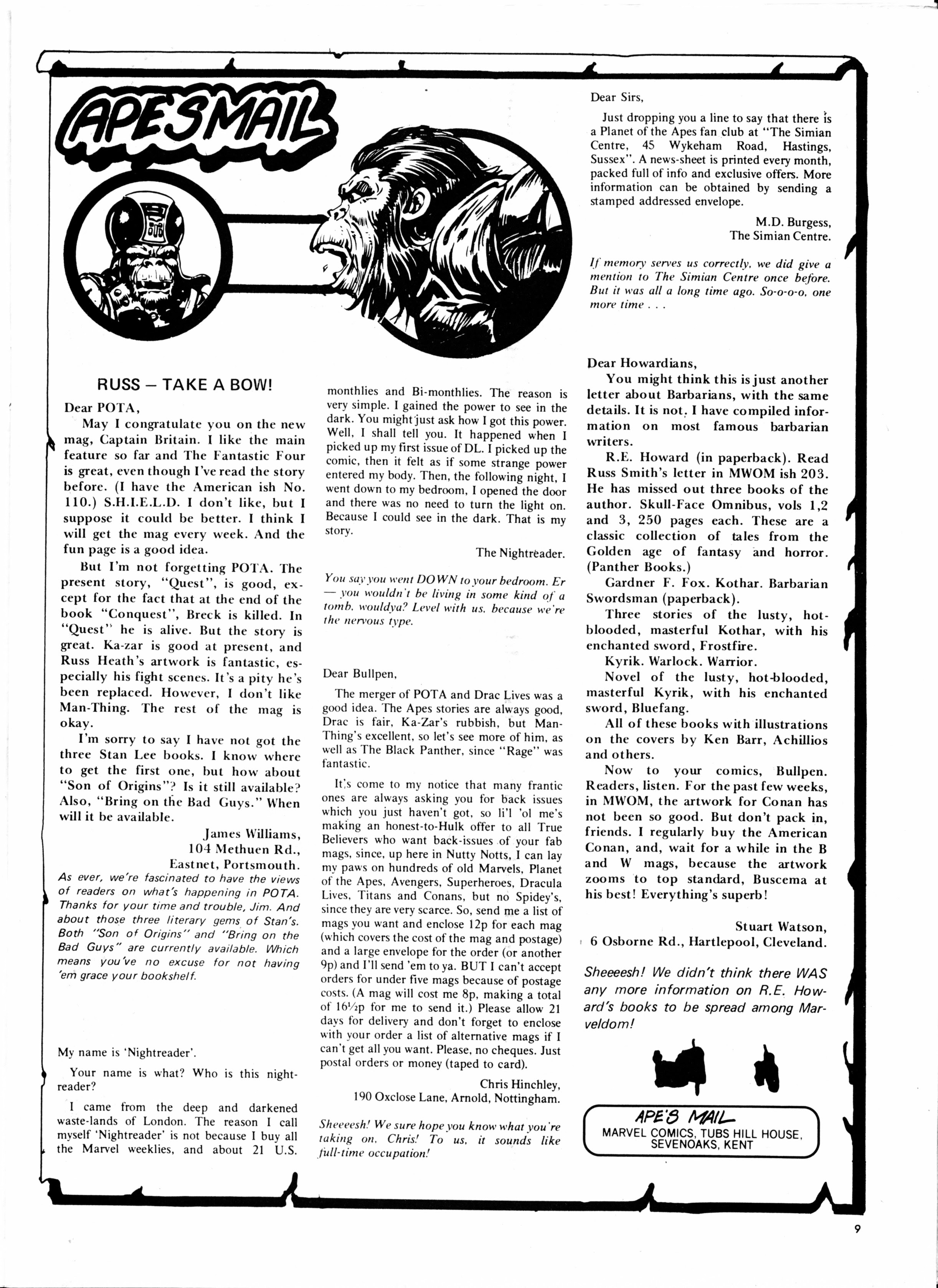 Read online Planet of the Apes (1974) comic -  Issue #121 - 9