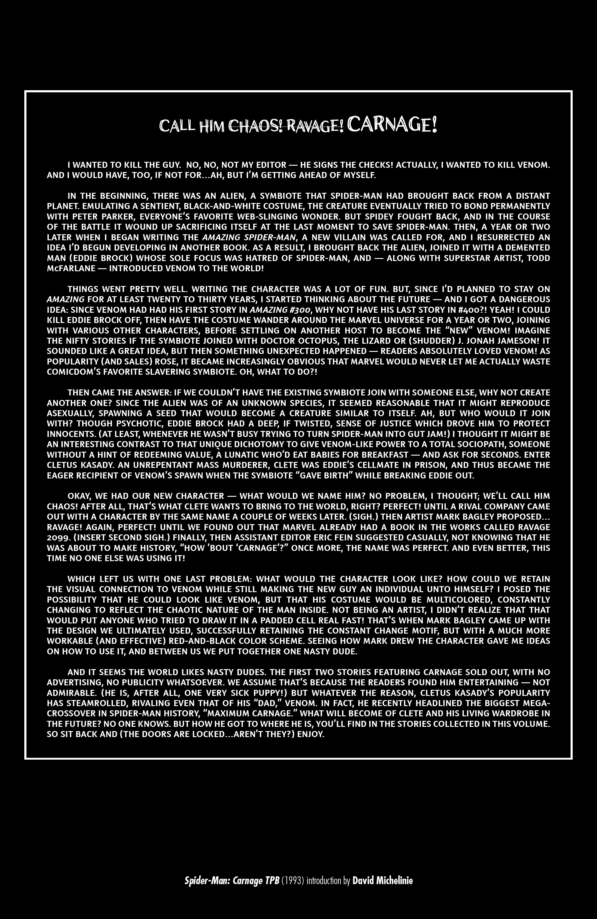 Read online Spider-Man Vs. Venom Omnibus comic -  Issue # TPB (Part 11) - 100
