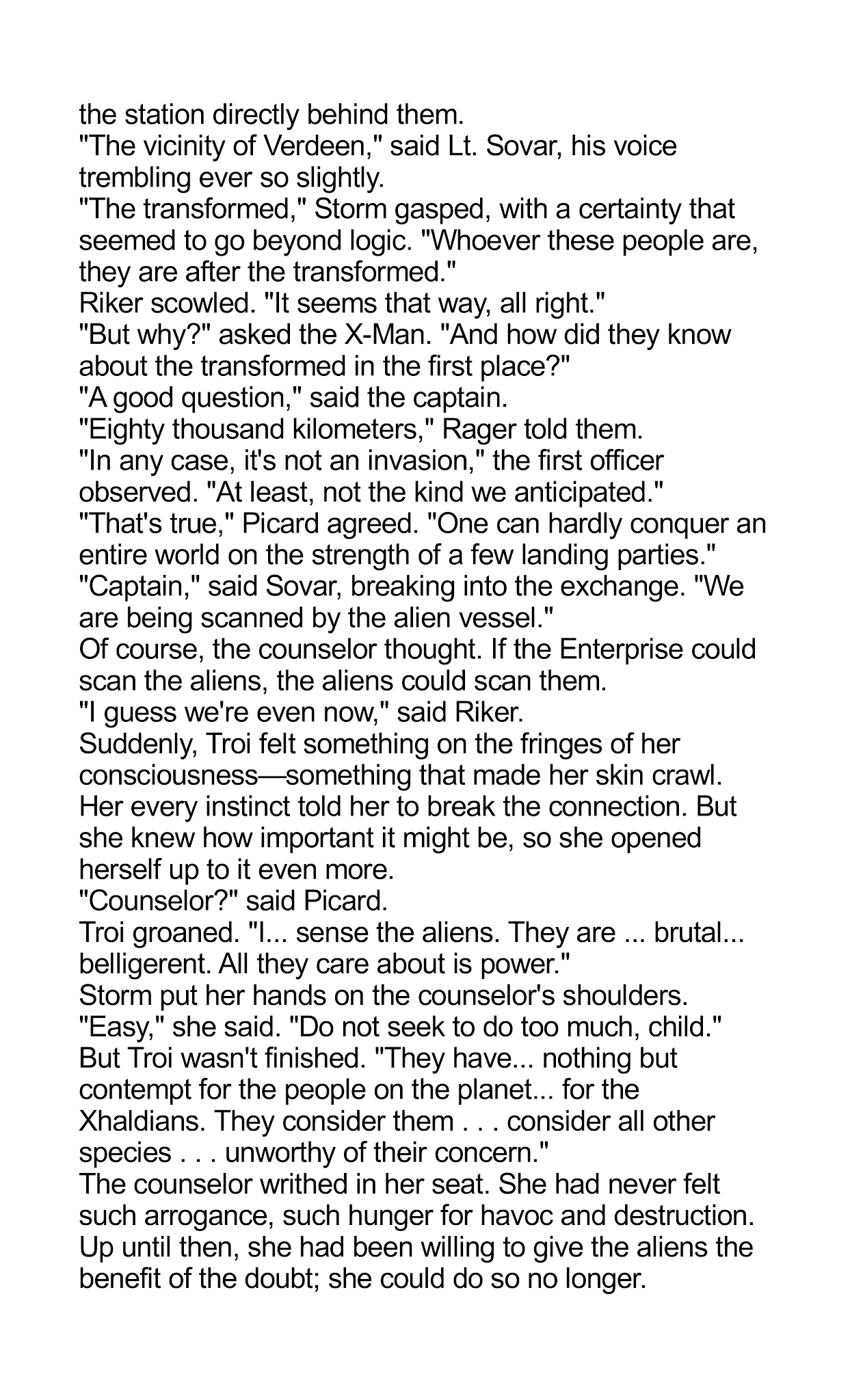 Read online Star Trek: The Next Generation/X-Men: Planet X comic -  Issue # TPB (Part 2) - 44
