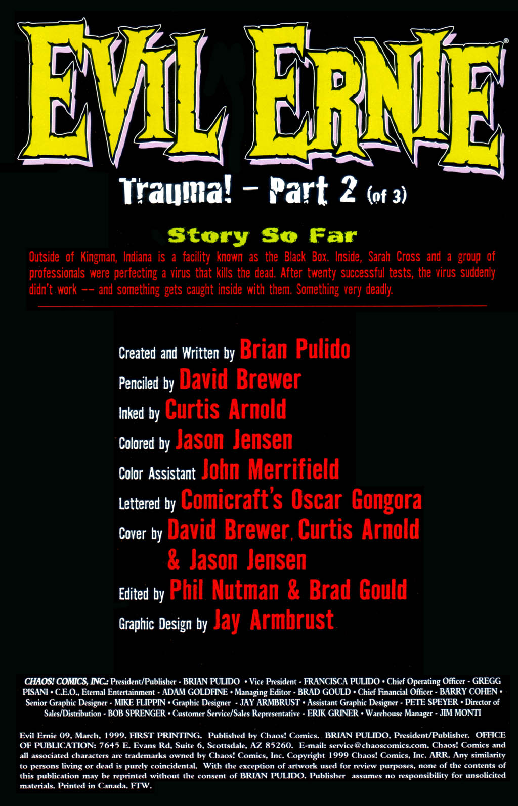 Read online Evil Ernie (1998) comic -  Issue #9 - 2