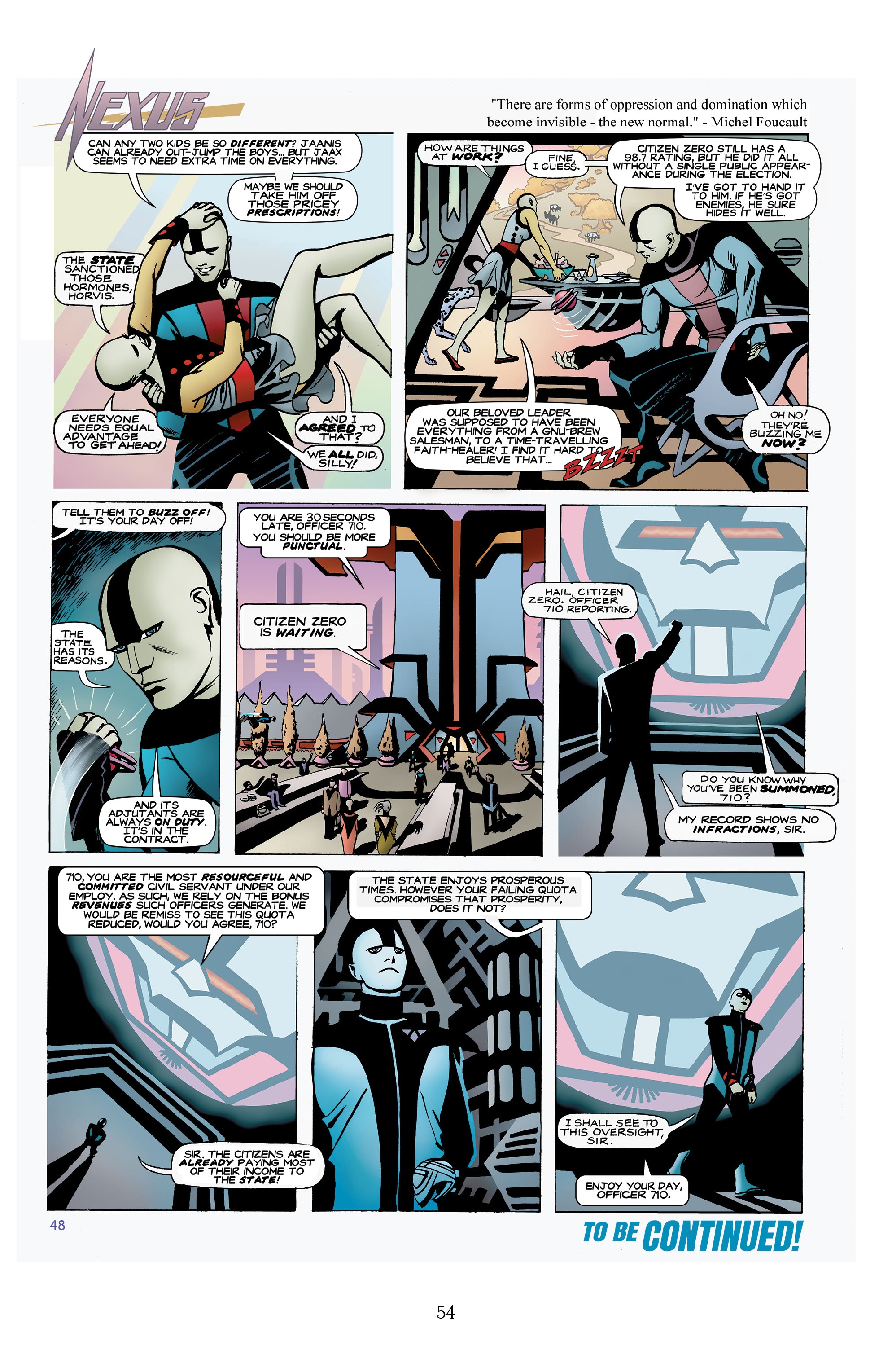 Read online Nexus Newspaper Strips: The Coming of Gourmando comic -  Issue # TPB (Part 1) - 53