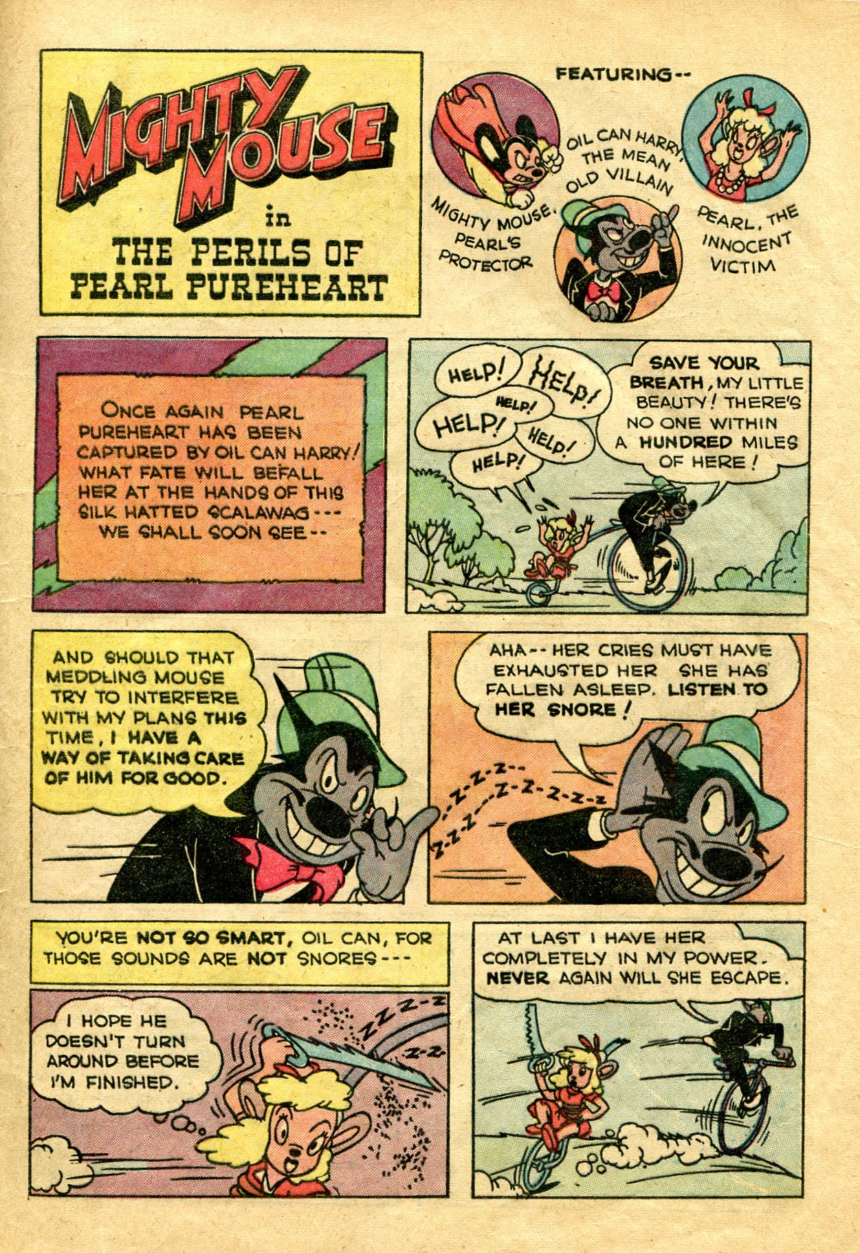 Read online Paul Terry's Mighty Mouse Comics comic -  Issue #12 - 13