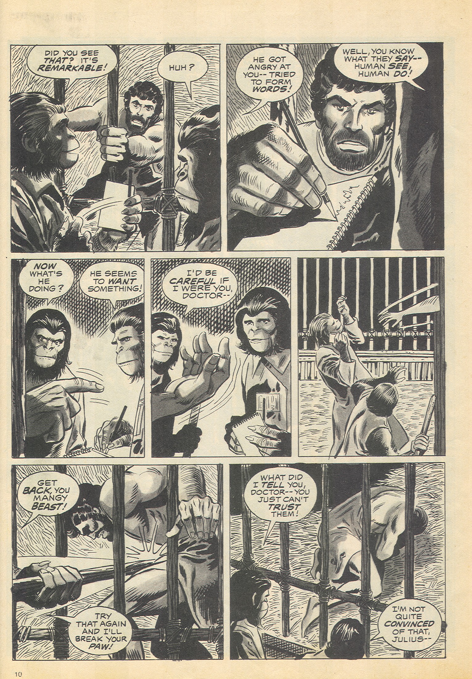 Read online Planet of the Apes (1974) comic -  Issue #2 - 10