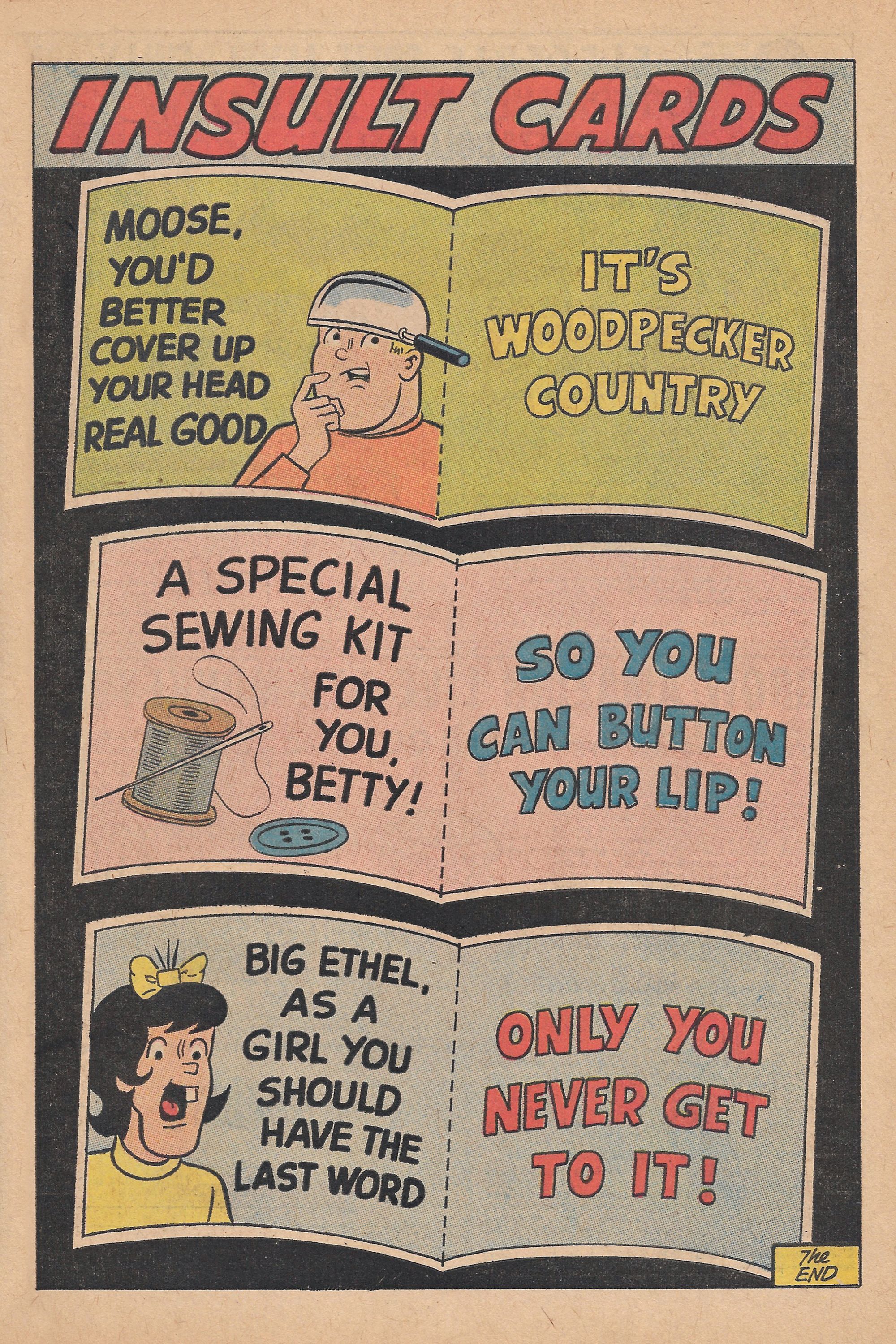 Read online Reggie's Wise Guy Jokes comic -  Issue #6 - 19