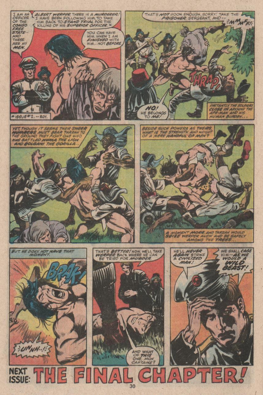 Read online Tarzan (1977) comic -  Issue #10 - 17