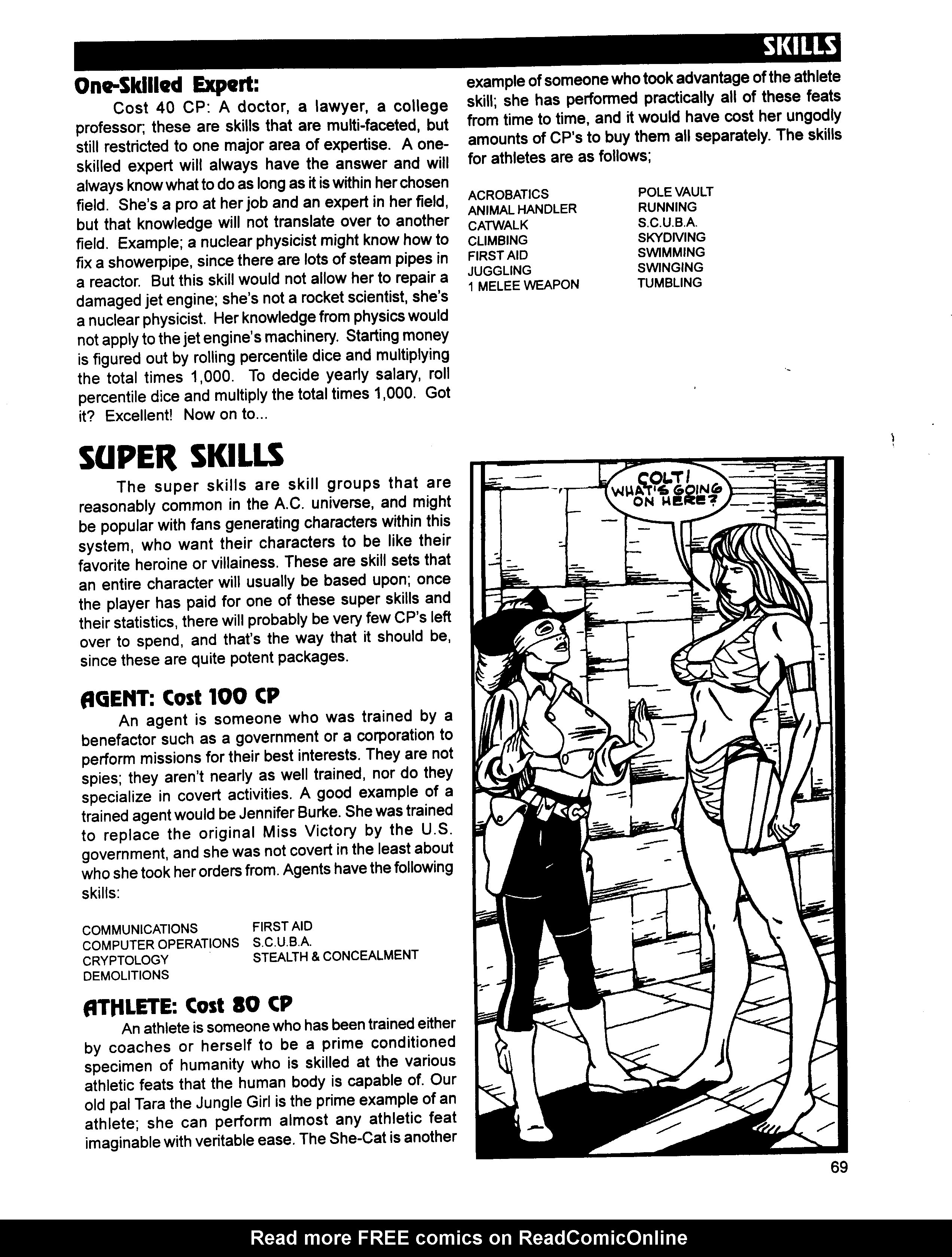 Read online Superbabes: The Femforce Role-Playing Game comic -  Issue # TPB - 71