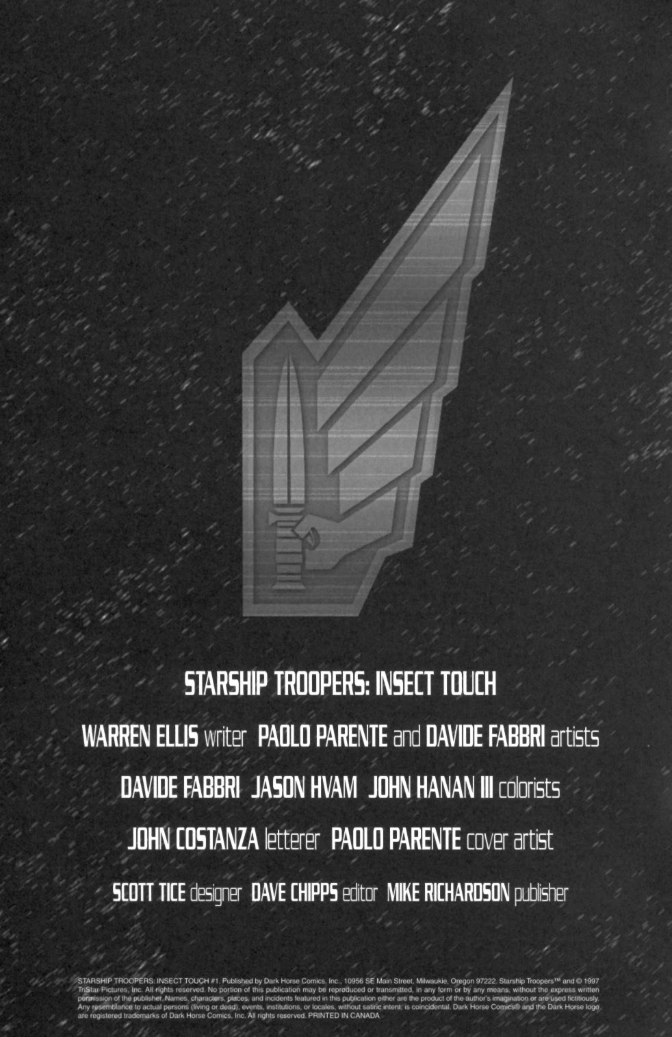 Read online Starship Troopers: Insect Touch comic -  Issue #1 - 2