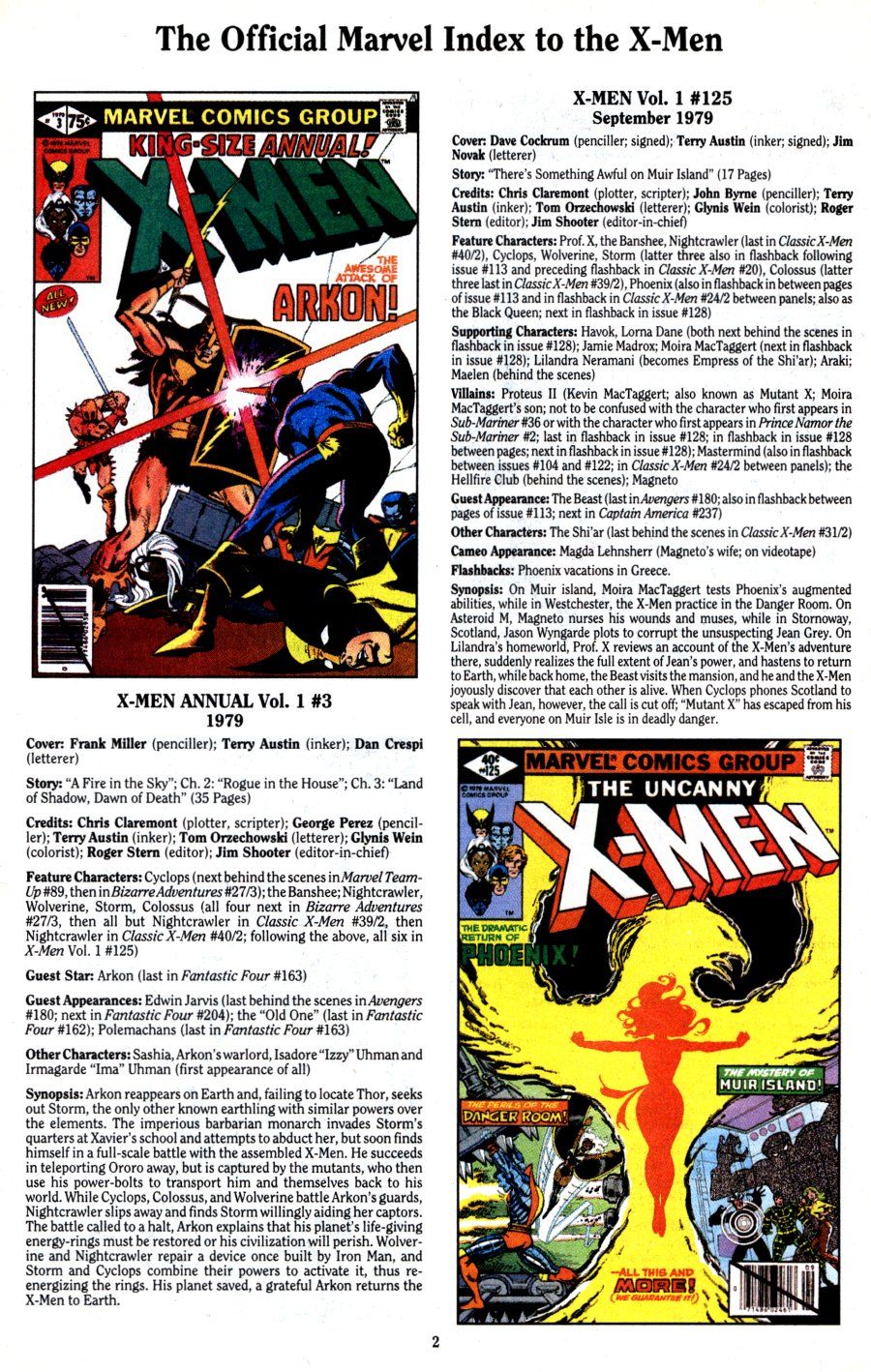 Read online The Official Marvel Index To The X-Men (1994) comic -  Issue #3 - 4