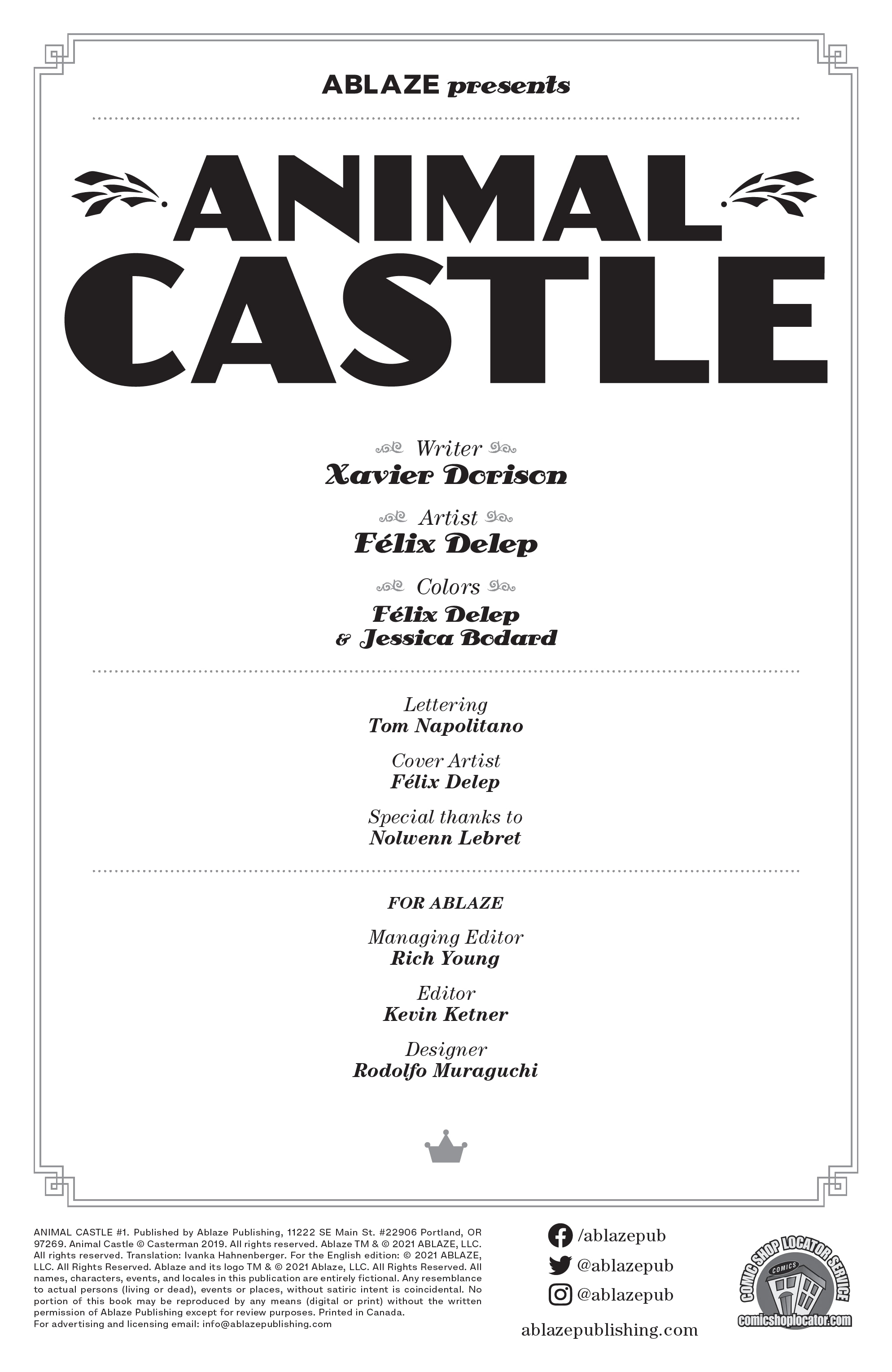 Read online Animal Castle comic -  Issue #1 - 2