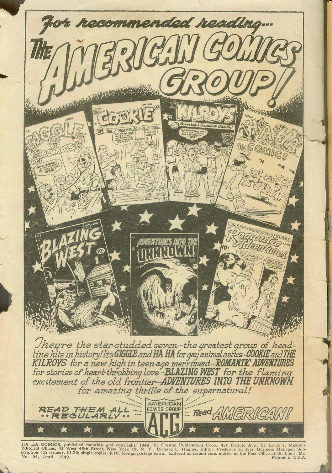 Read online Ha Ha Comics comic -  Issue #64 - 2