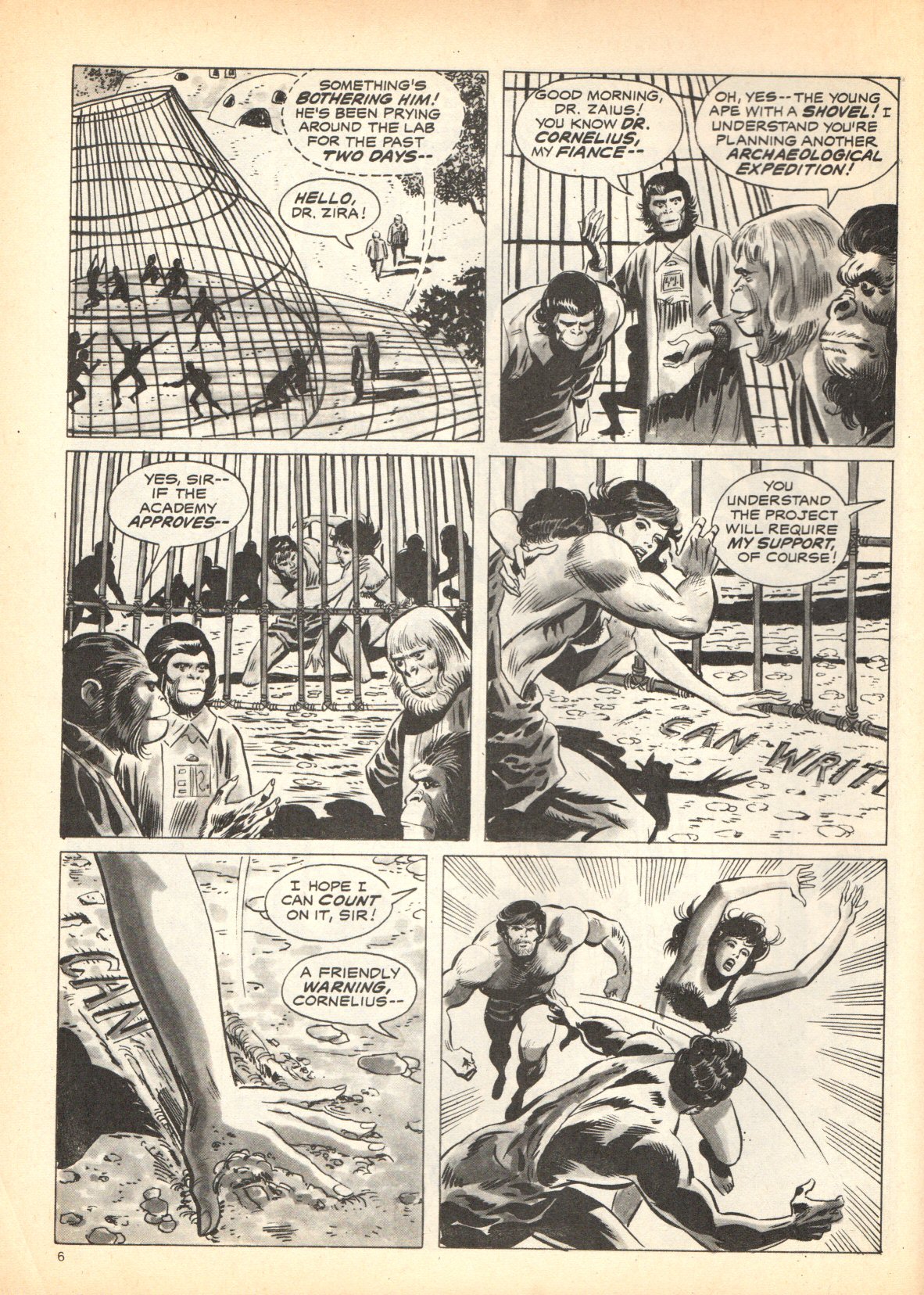 Read online Planet of the Apes (1974) comic -  Issue #3 - 6