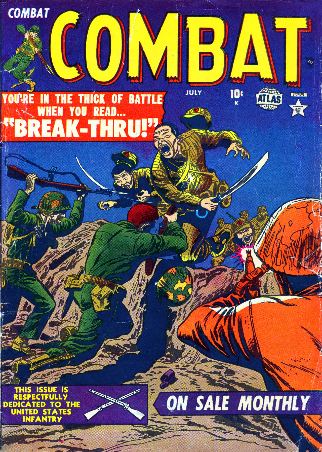 Read online Combat (1952) comic -  Issue #2 - 1