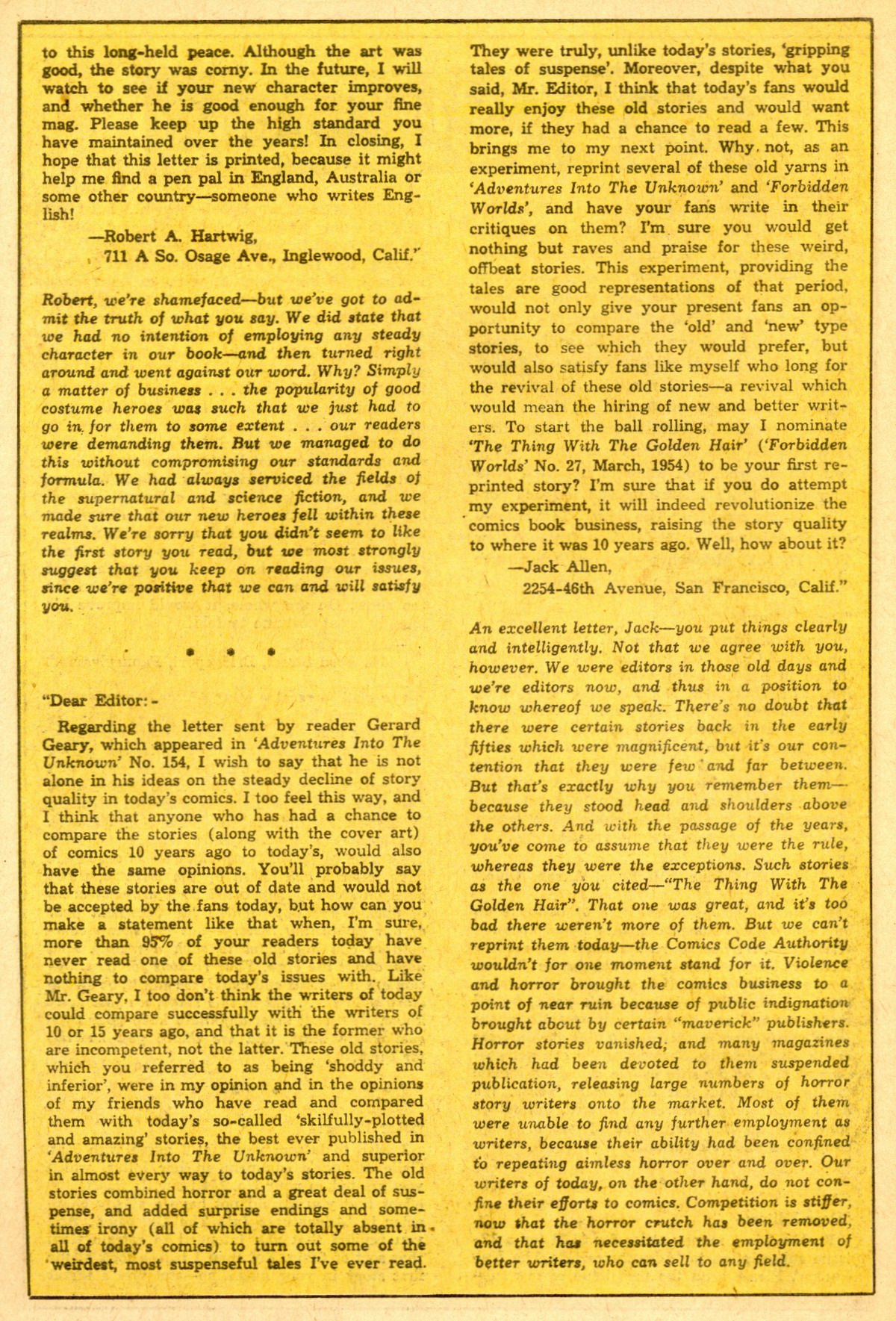 Read online Adventures Into The Unknown comic -  Issue #161 - 18
