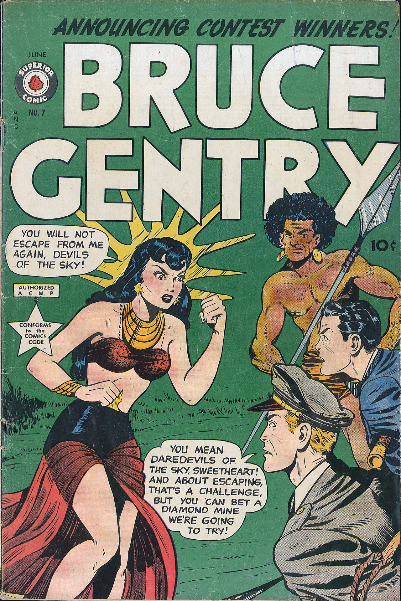 Read online Bruce Gentry comic -  Issue #7 - 1