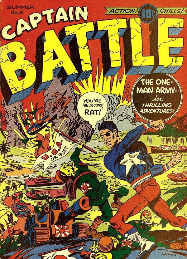 Read online Captain Battle Comics comic -  Issue #5 - 1