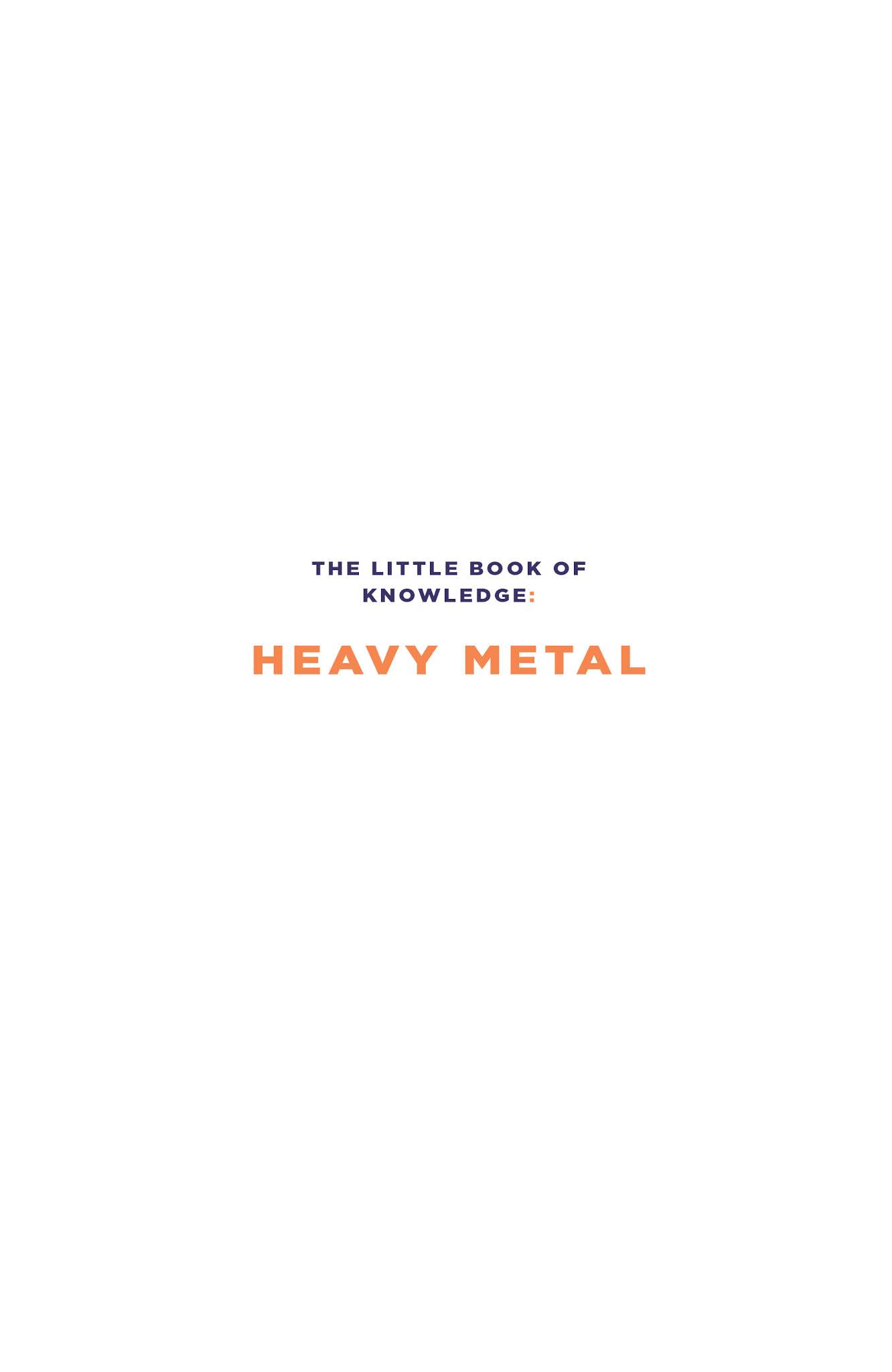 Read online The Little Book of Knowledge: Heavy Metal comic -  Issue # TPB - 3