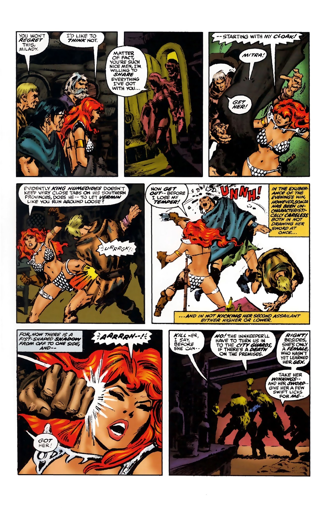 Read online The Adventures of Red Sonja comic -  Issue # TPB 3 - 129