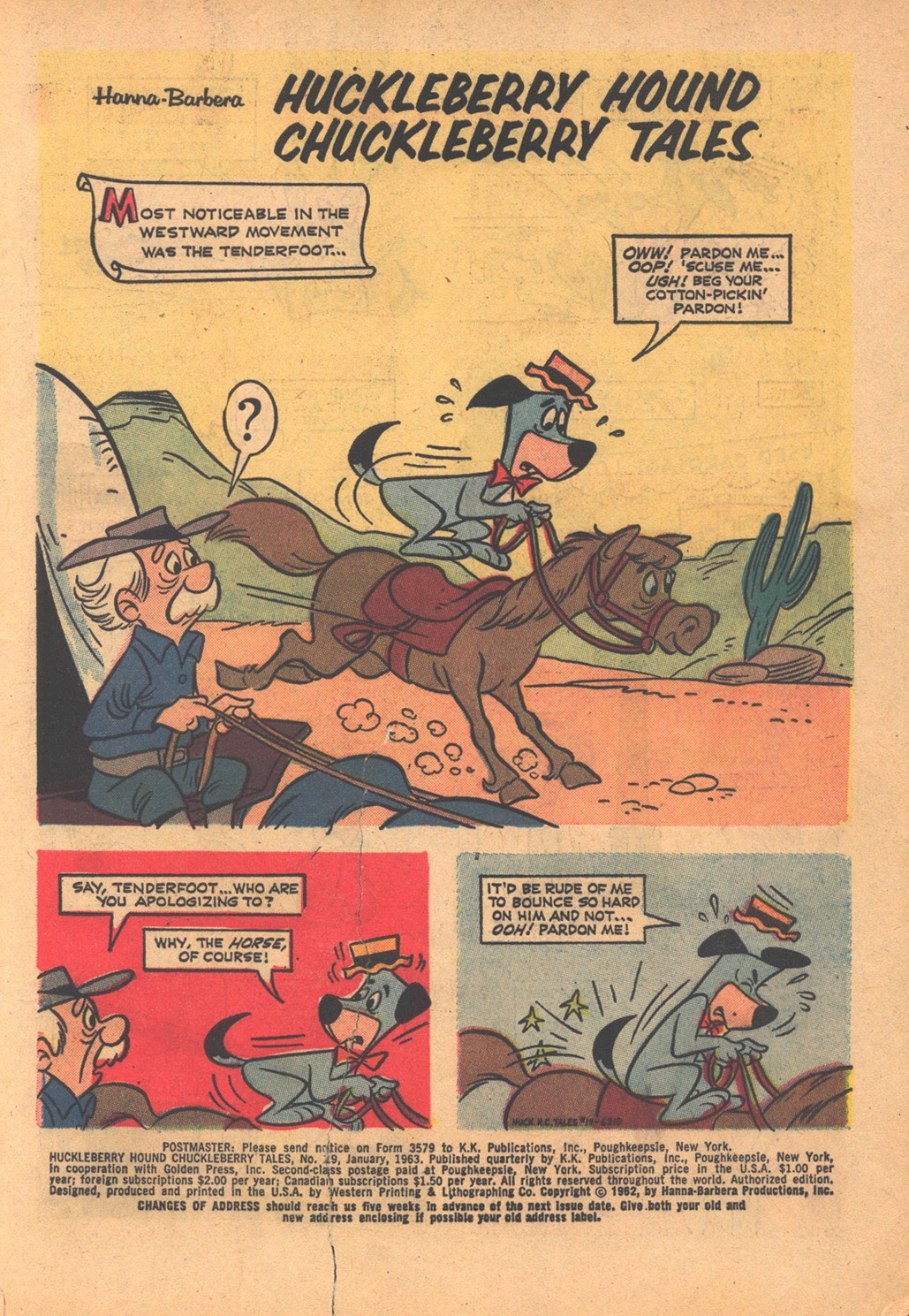 Read online Huckleberry Hound (1960) comic -  Issue #19 - 3