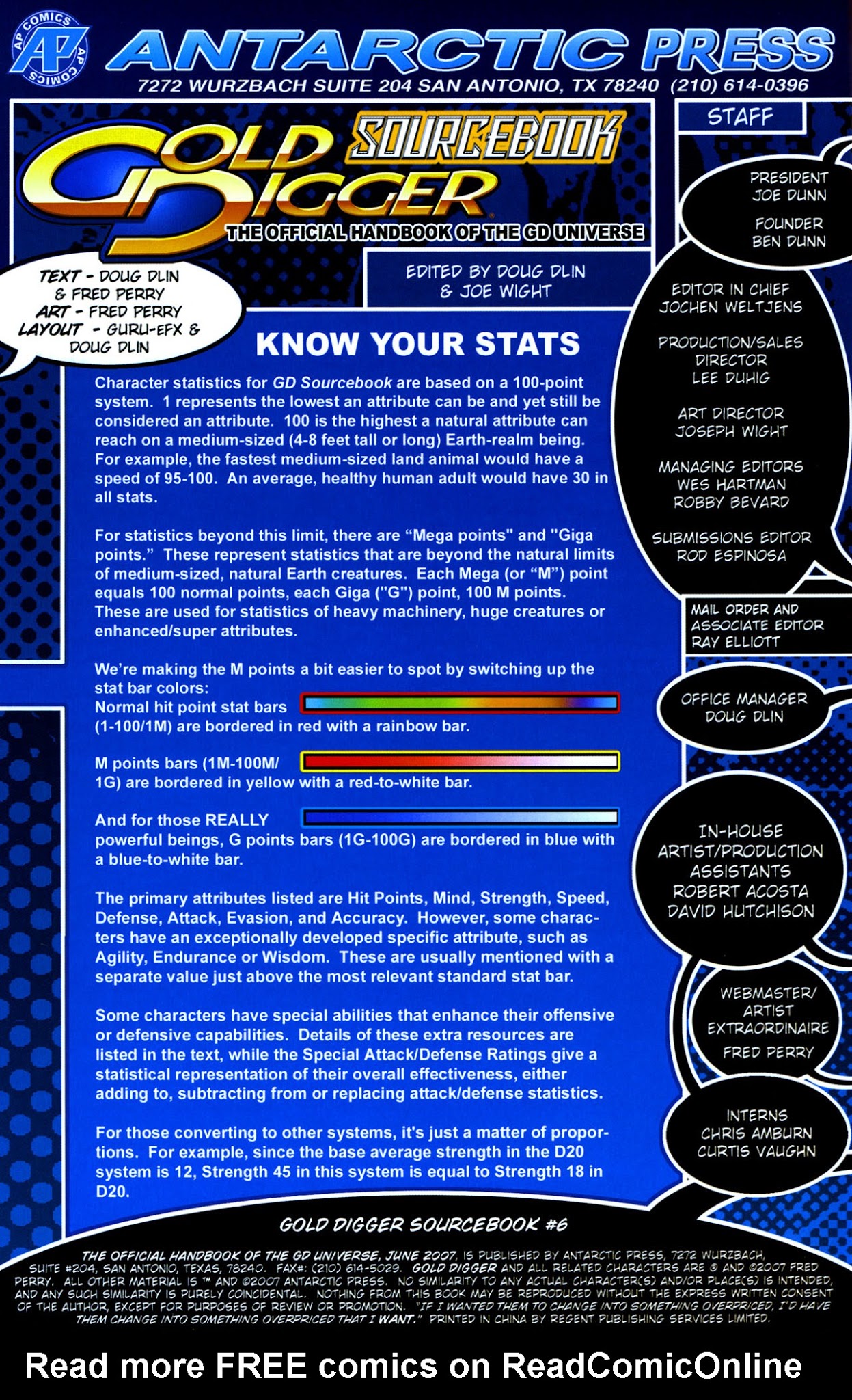 Read online Gold Digger Sourcebook: The Official Handbook of the GD Universe comic -  Issue #6 - 2