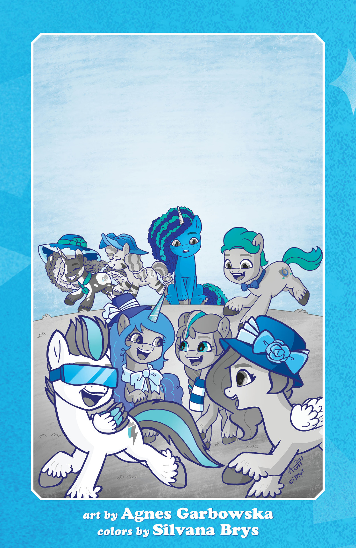 Read online My Little Pony: Black, White & Blue comic -  Issue # Full - 32